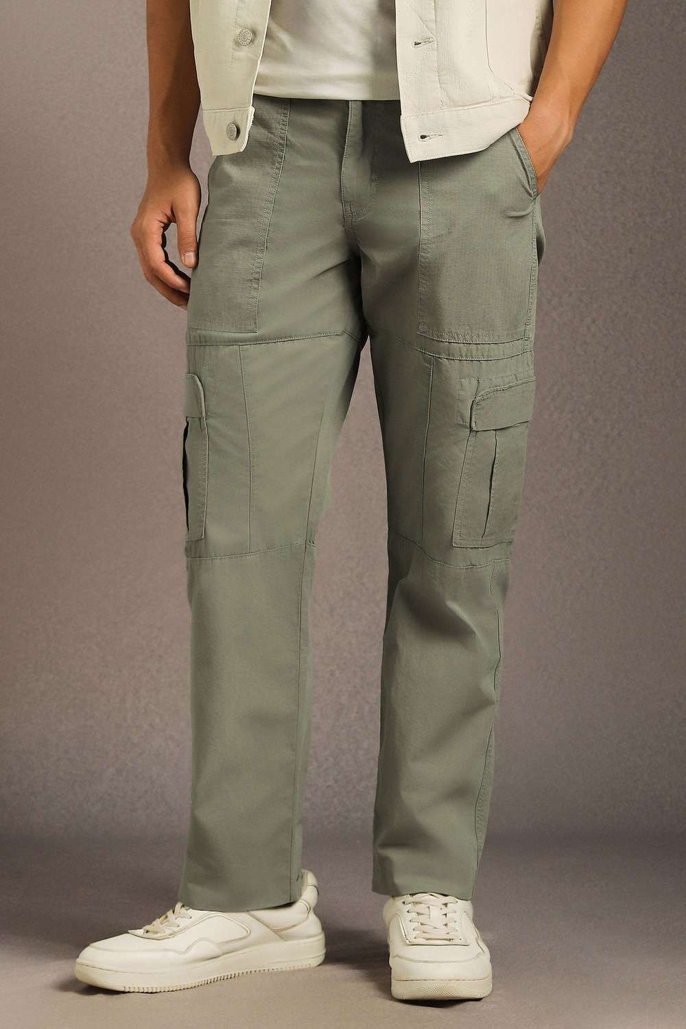 Solid-Cotton-Straight-Fit-Men-s-Trousers