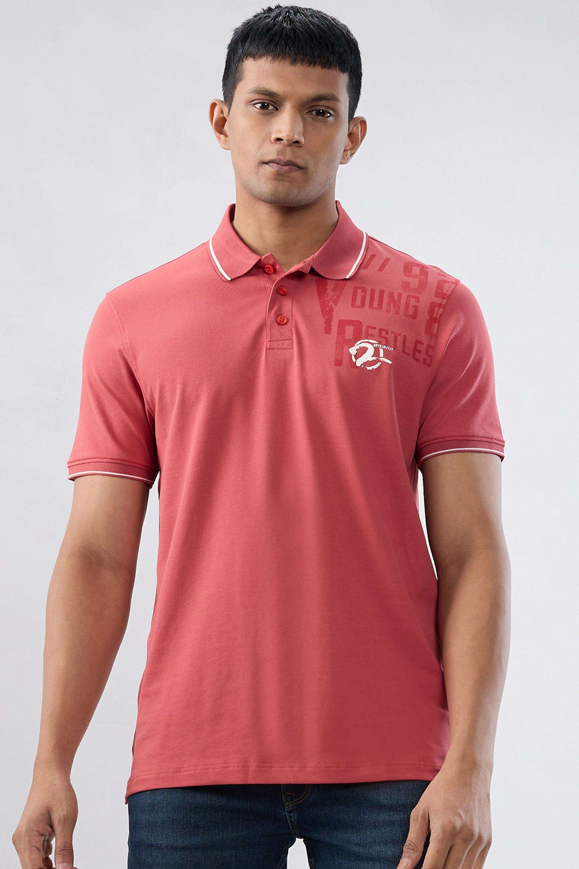 Solid-Cotton-Collared-Men-s-T-Shirt