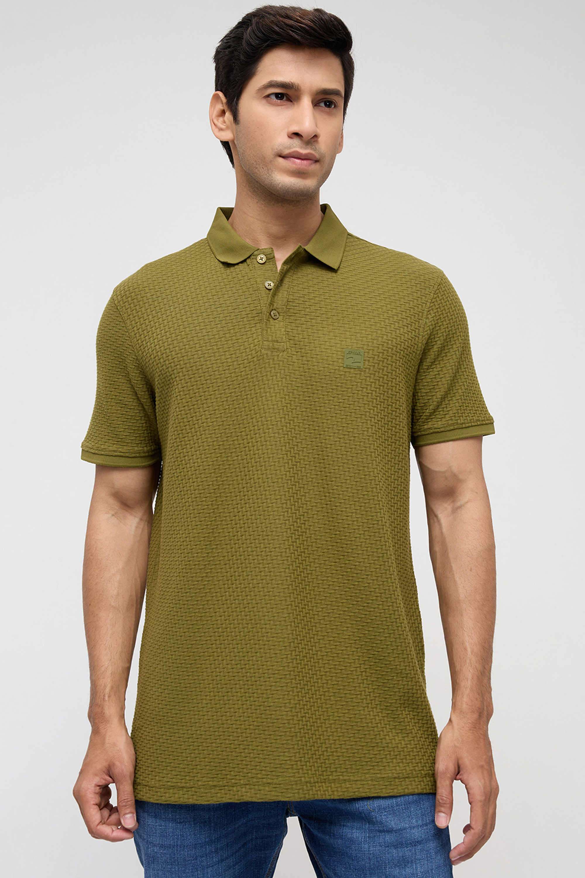 Solid-Cotton-Slim-Fit-Men-s-T-Shirt