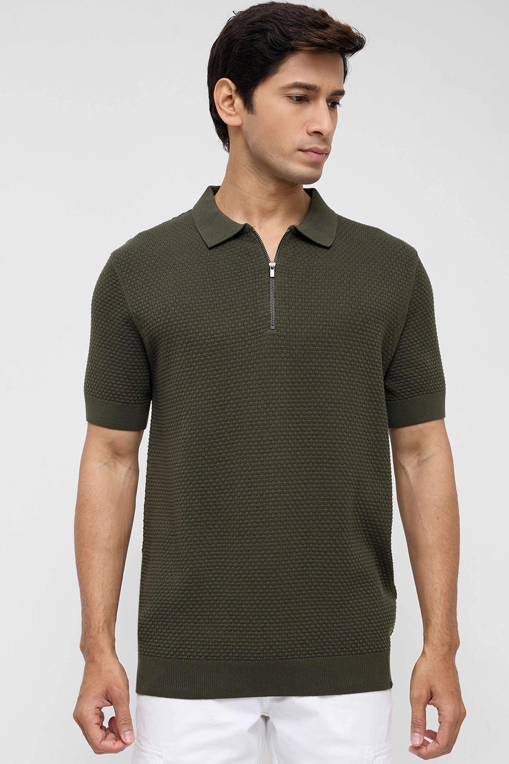 Solid-Cotton-Slim-Fit-Men-s-T-Shirt