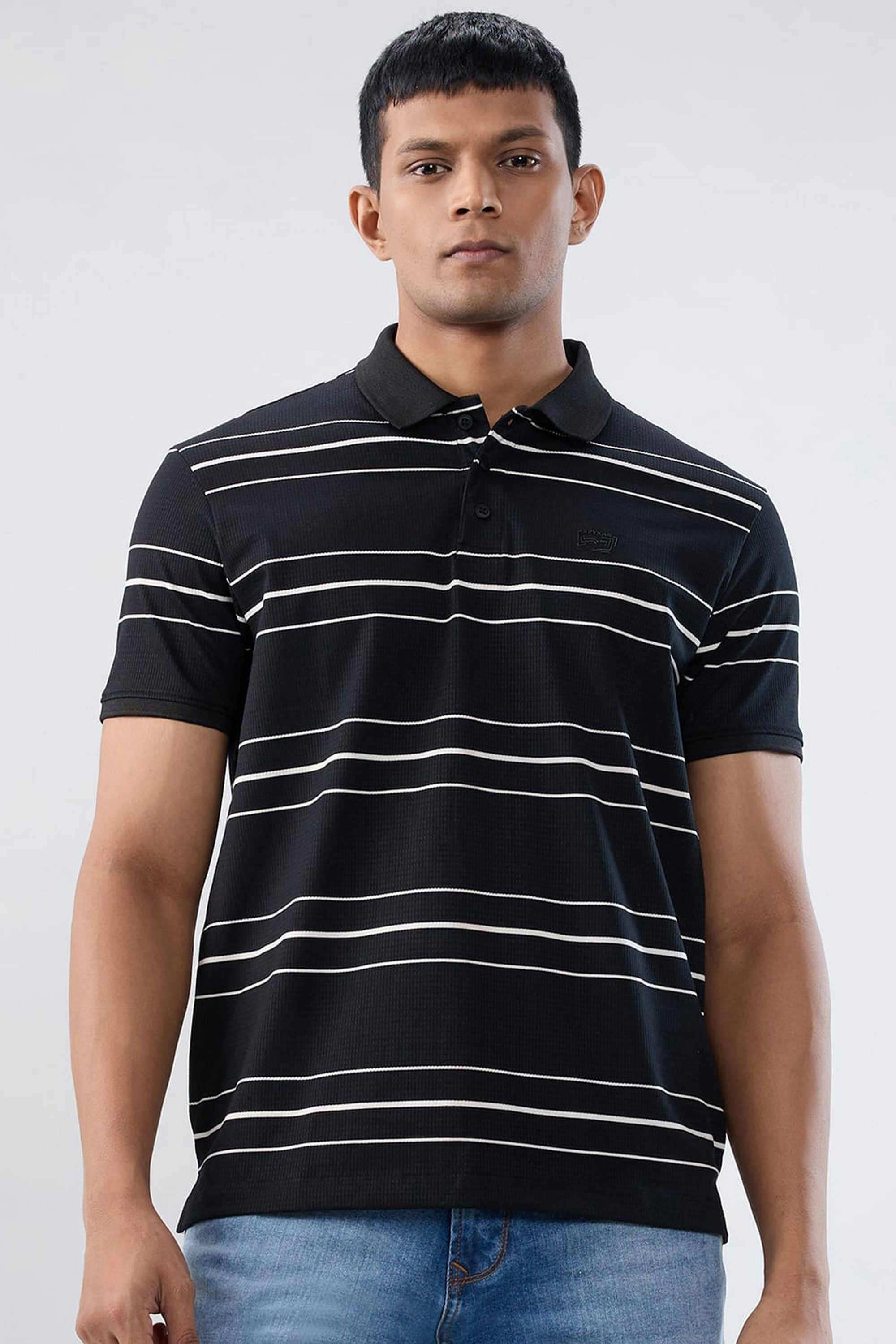 Stripes-Cotton-Collared-Men-s-T-Shirt