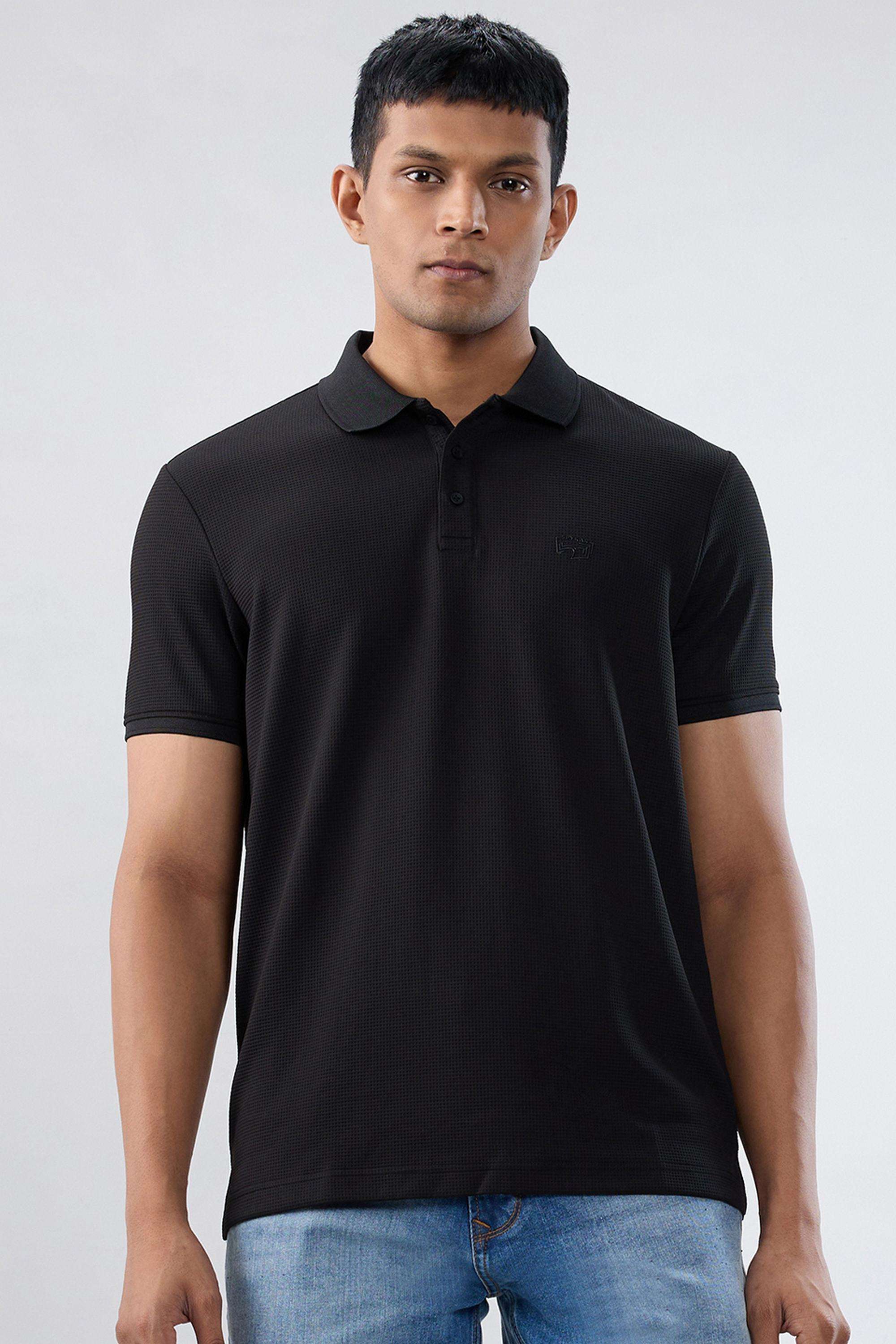 Solid-Cotton-Collared-Men-s-T-Shirt