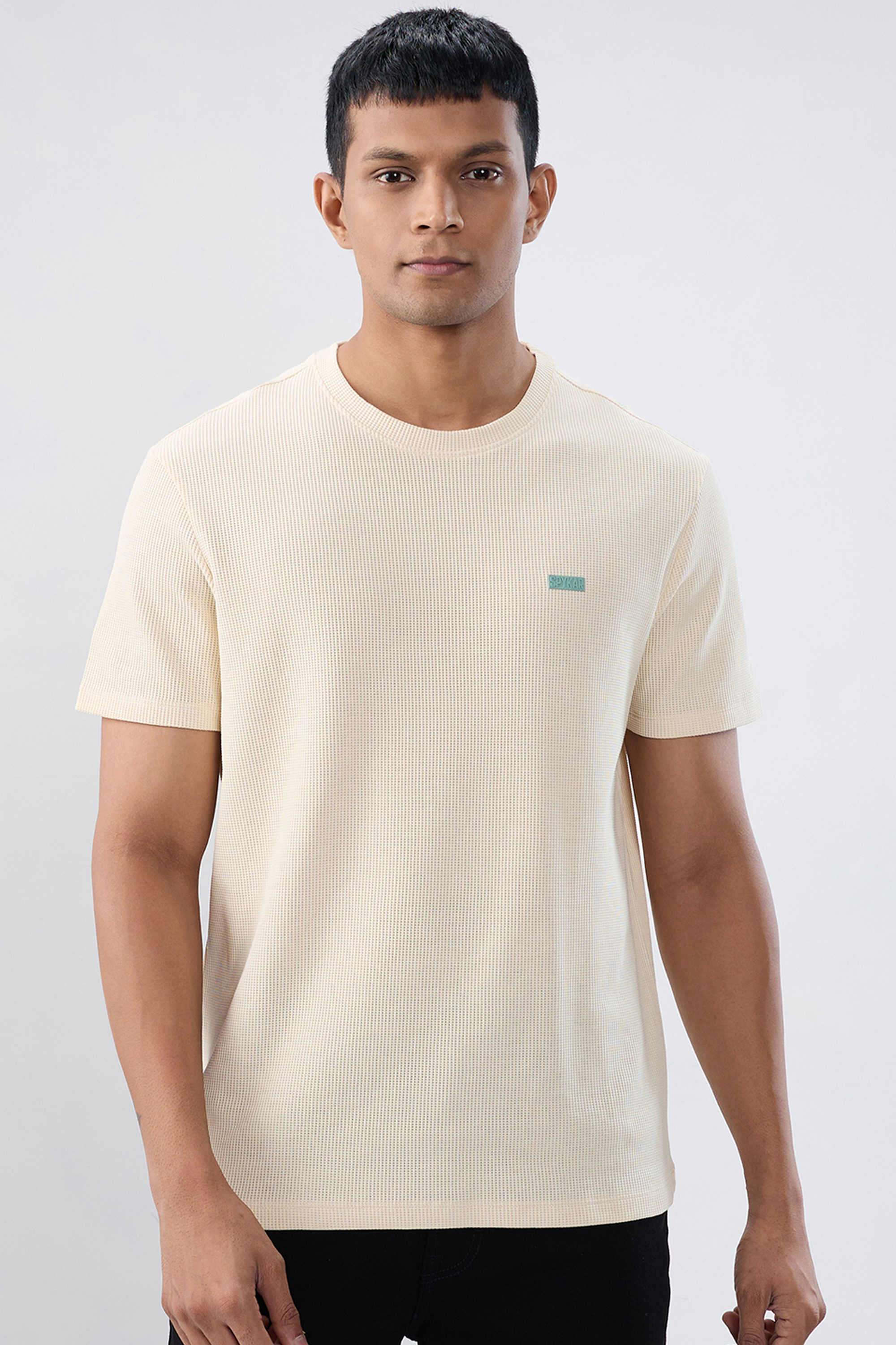 Solid-Cotton-Collared-Men-s-T-Shirt