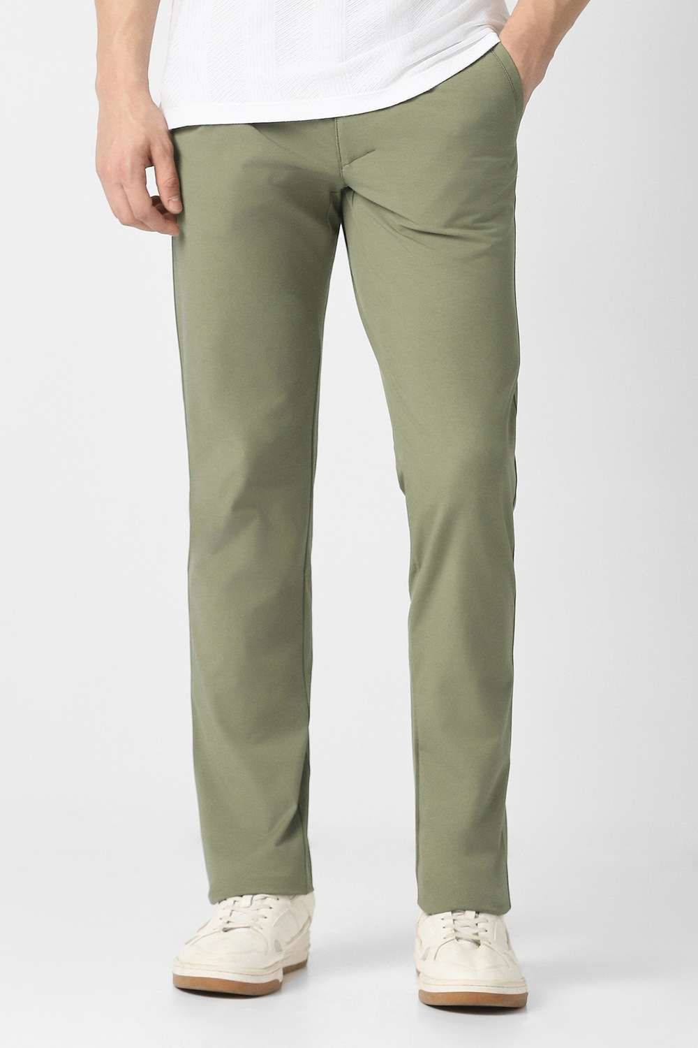 Textured-Blended-Fabric-Slim-Fit-Men-s-Casual-Wear-Trousers