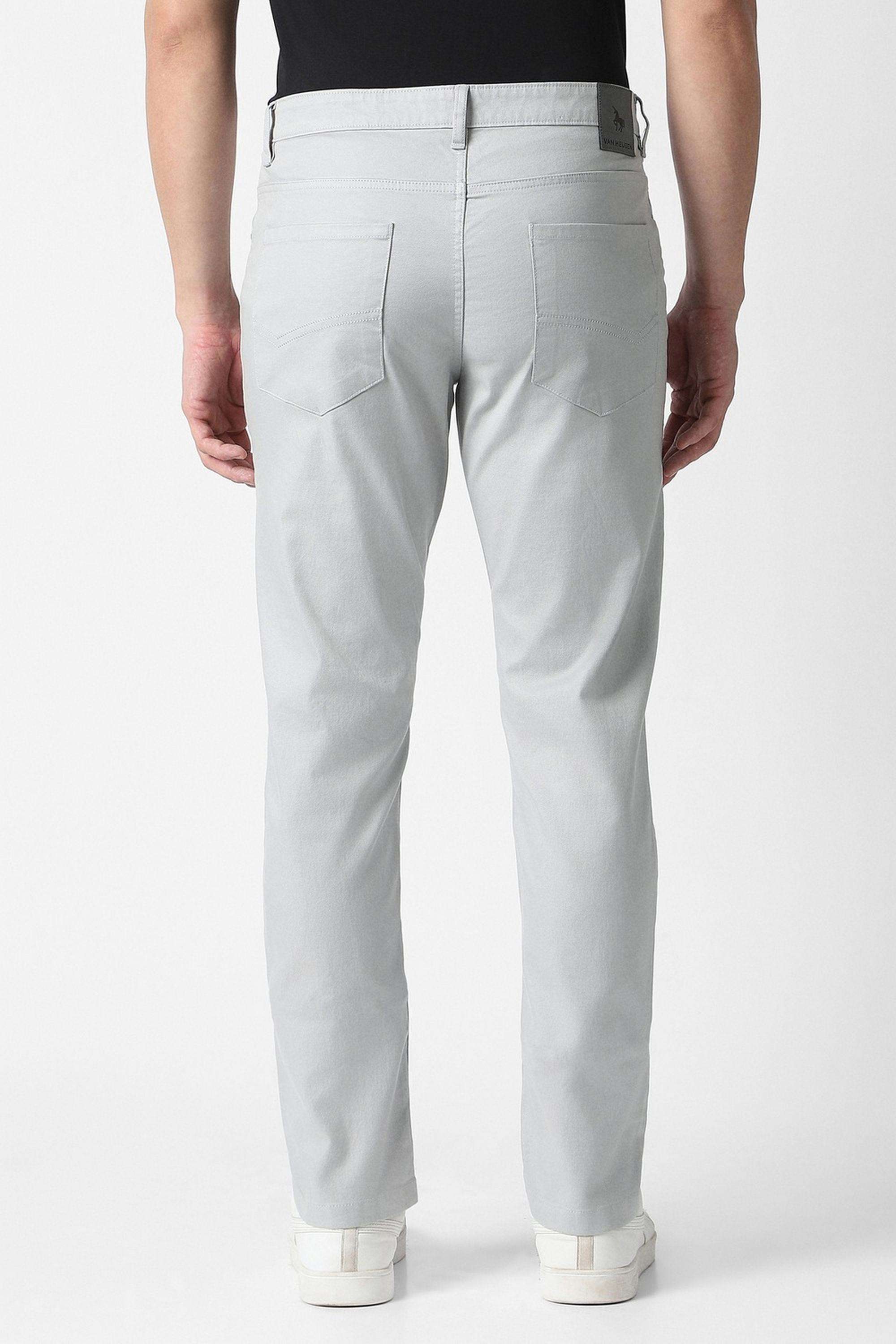 Textured-Cotton-Blend-Slim-Fit-Men-s-Casual-Trousers