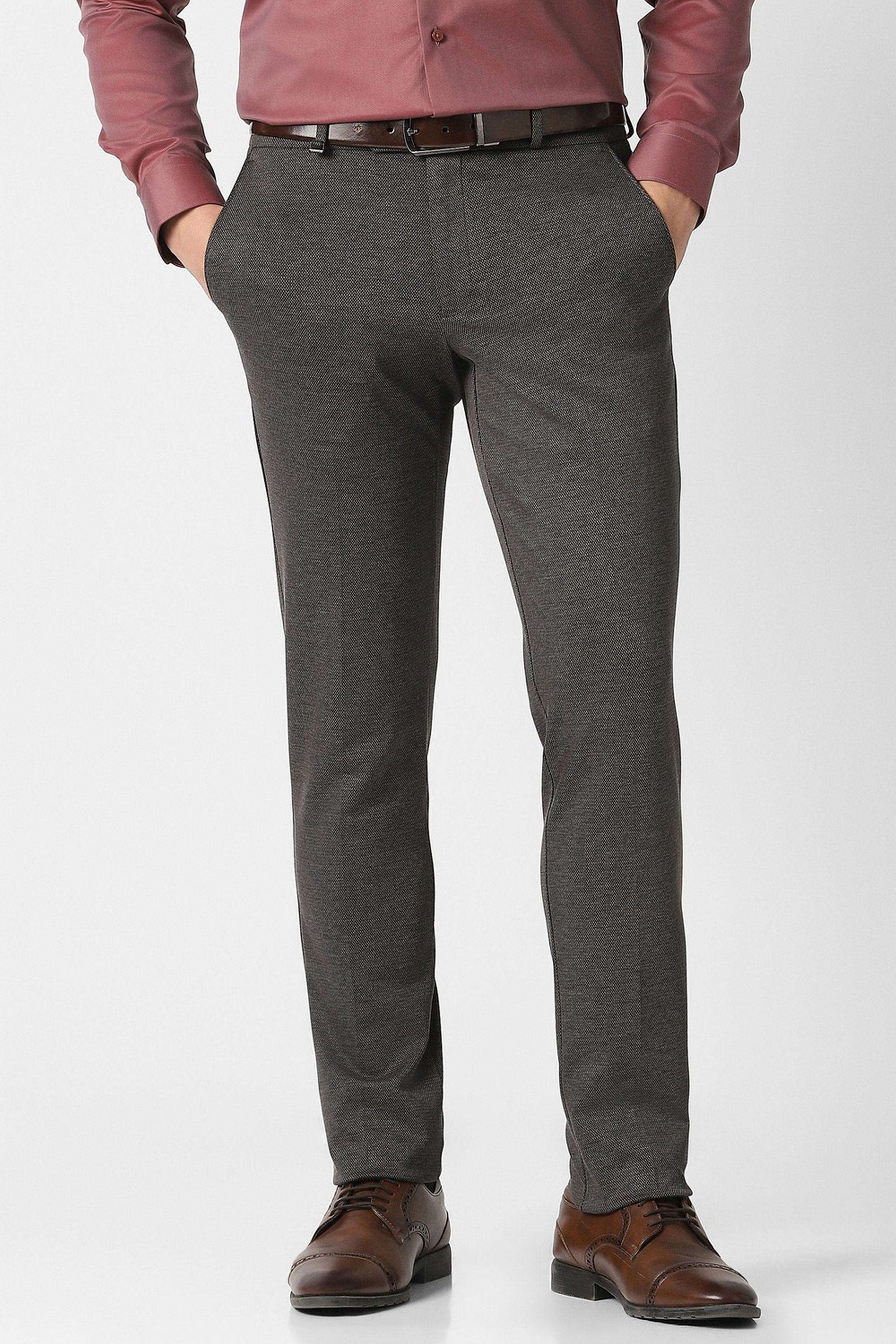Textured-Blended-Fabric-Super-Slim-Fit-Men-s-Formal-Wear-Trousers