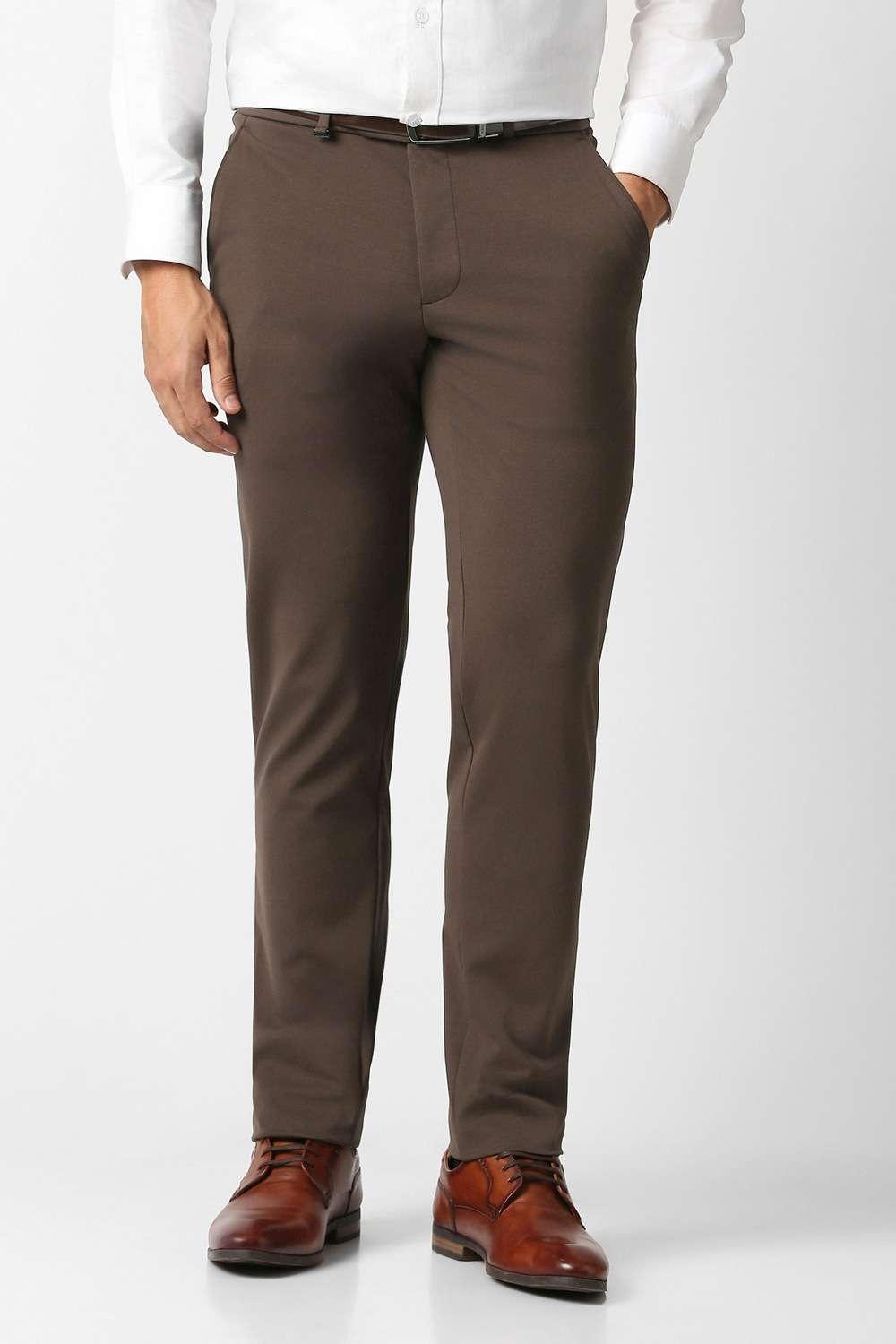 Solid-Blended-Fabric-Super-Slim-Fit-Men-s-Trousers