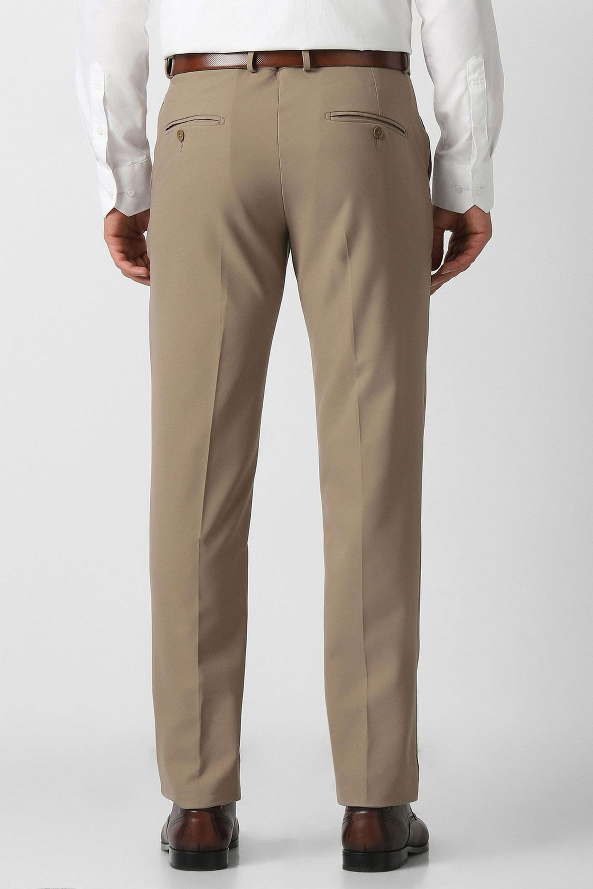 Solid-Polyester-Super-Slim-Fit-Men-s-Trousers