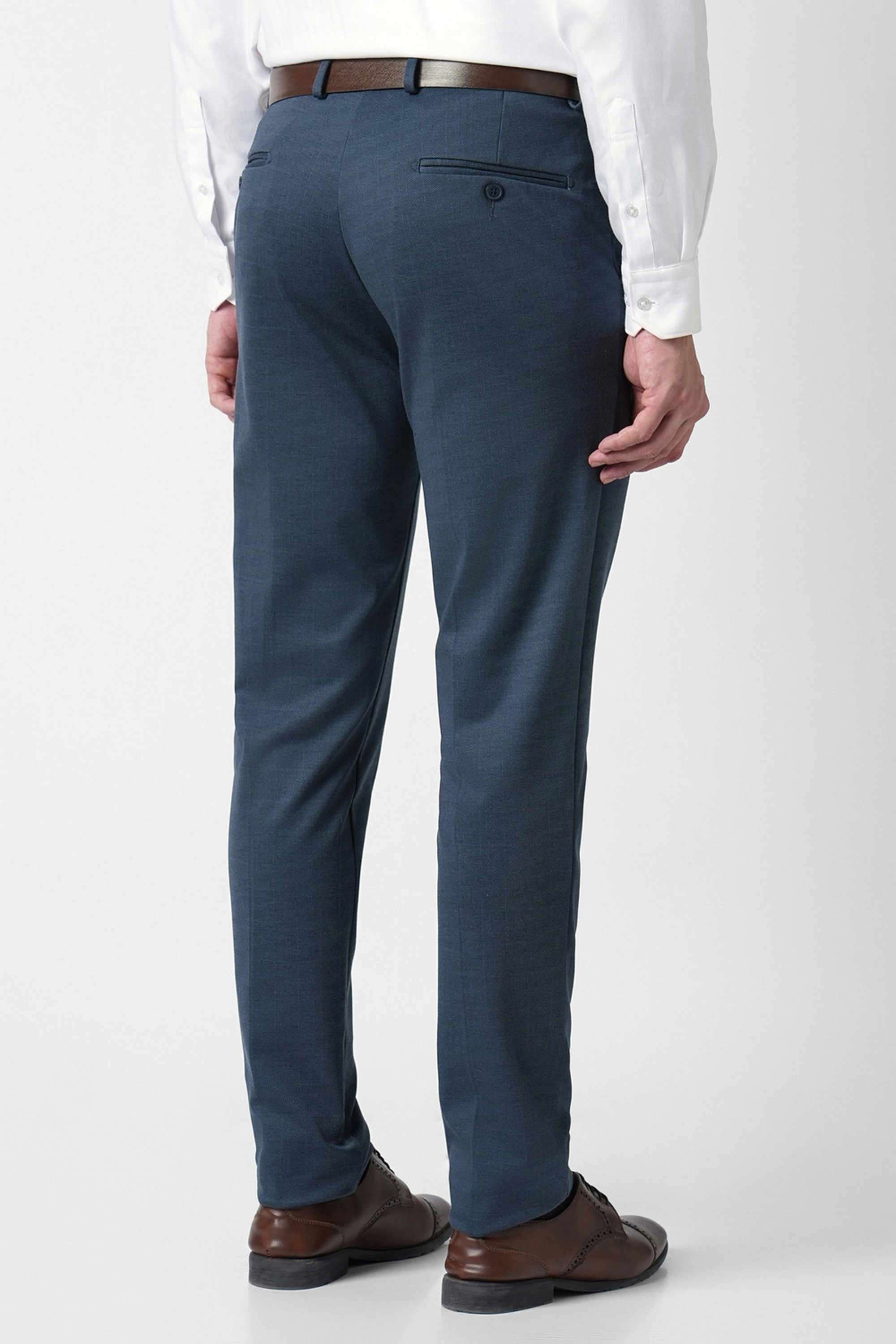 Solid-Polyester-Super-Slim-Fit-Men-s-Formal-Wear-Trousers