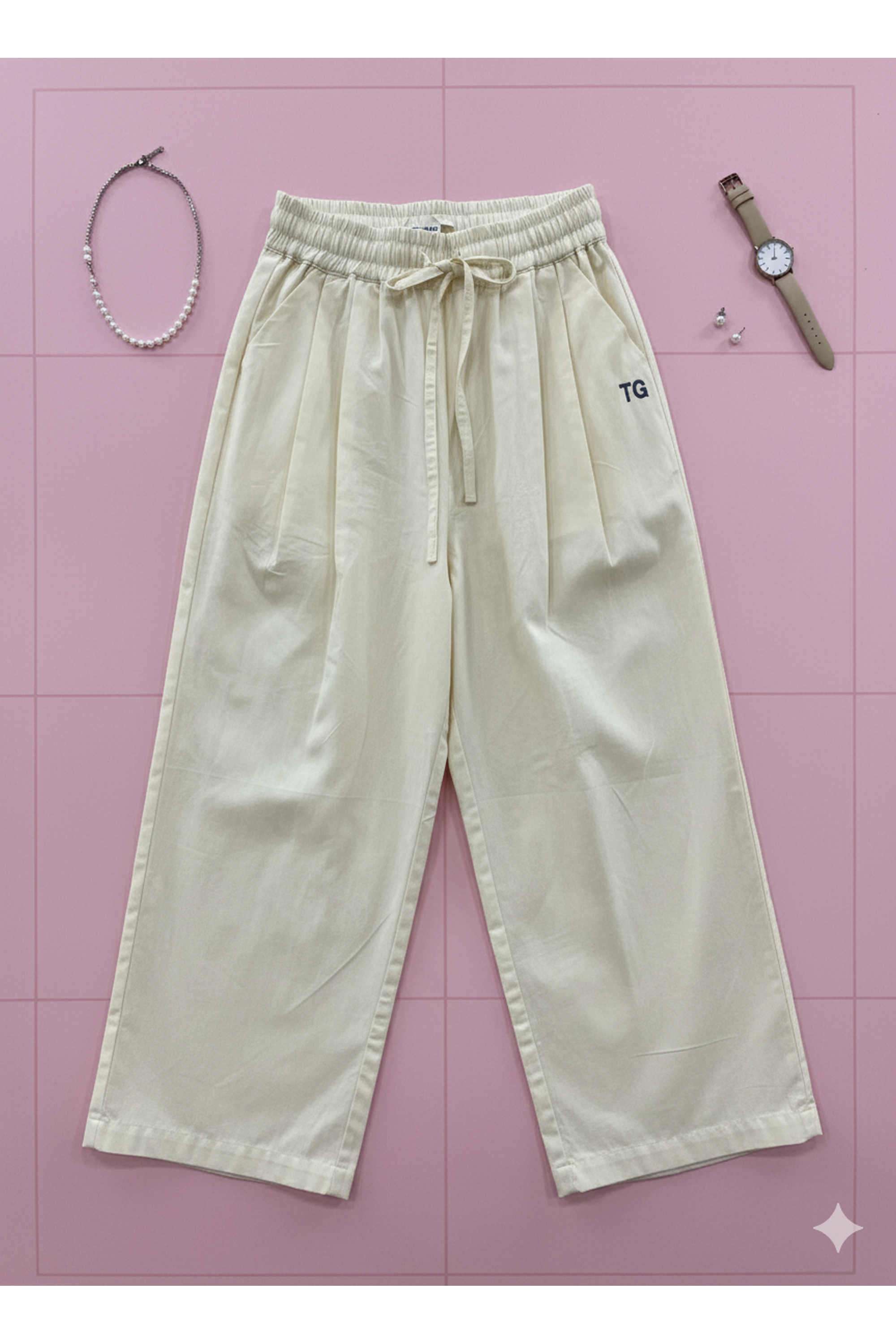 Solid-Cotton-Relaxed-Fit-Girls-Pants