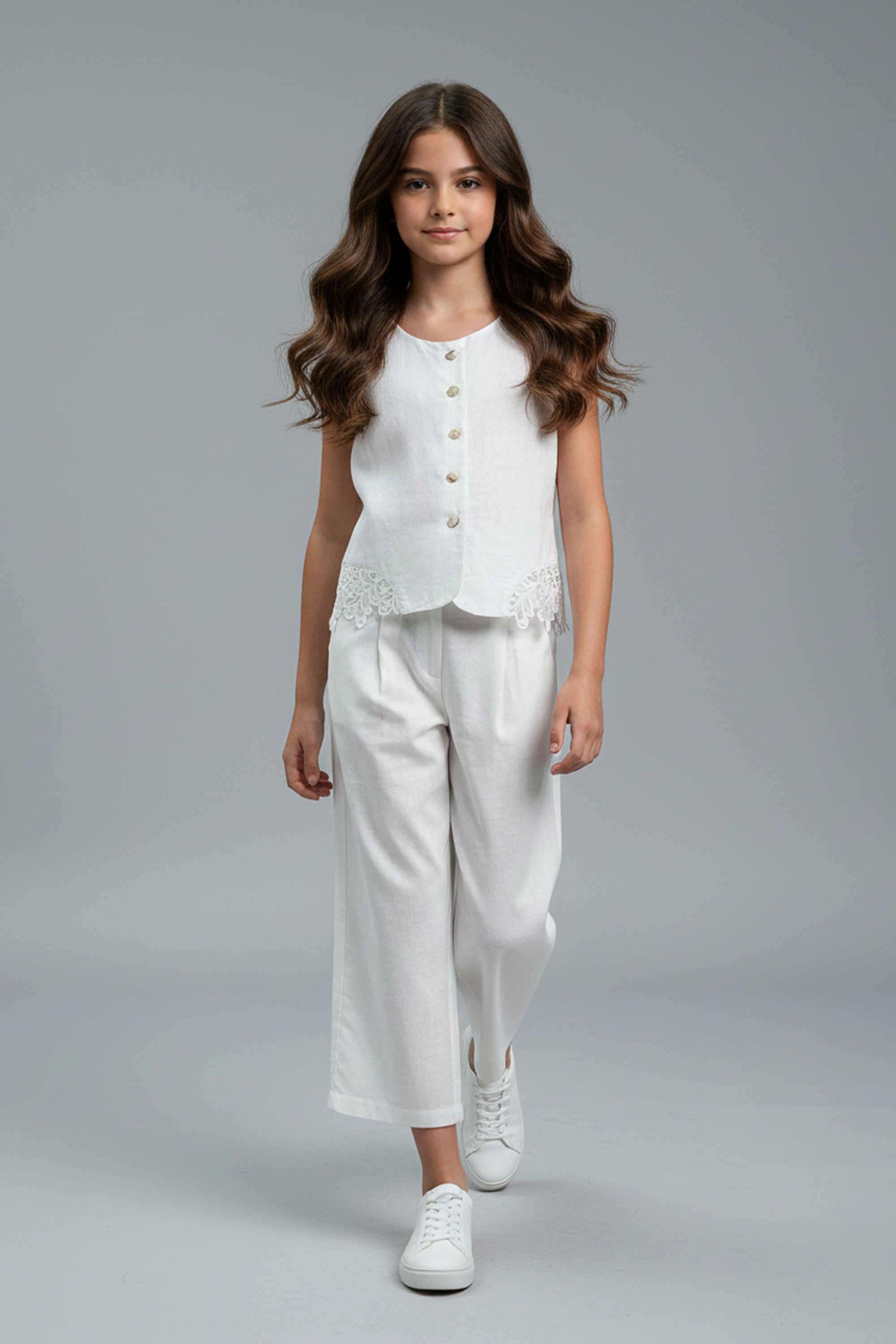 Solid-Cotton-Full-Length-Girls-Co-Ord-Set