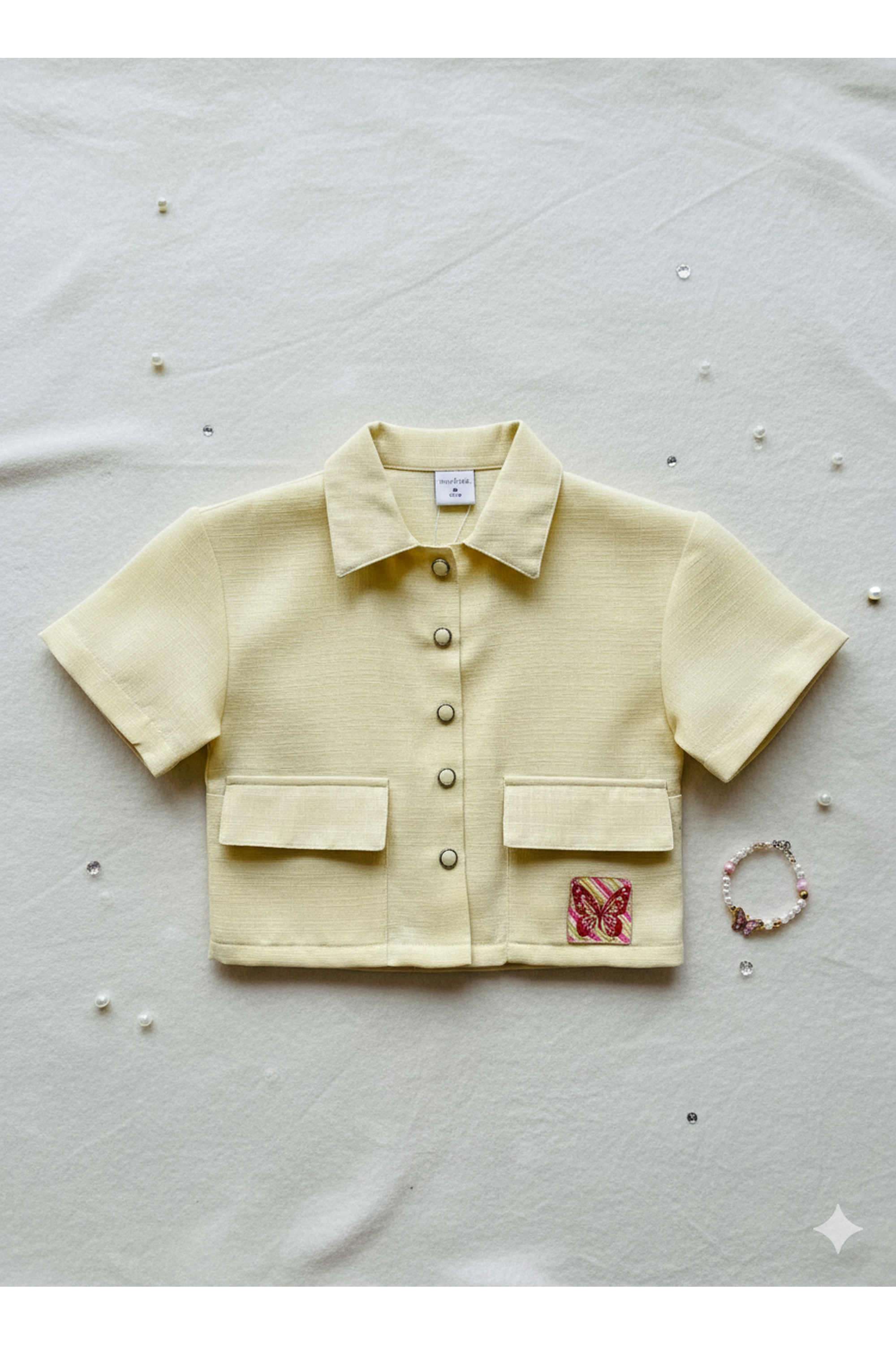 Textured-Polyester-Girls-Shirt