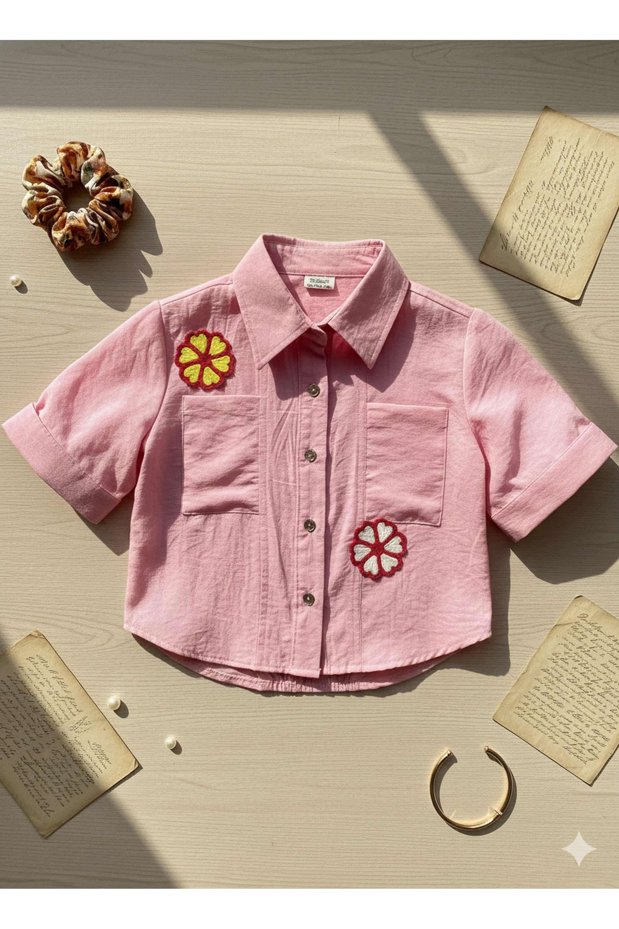 Solid-Cotton-Girls-Shirt