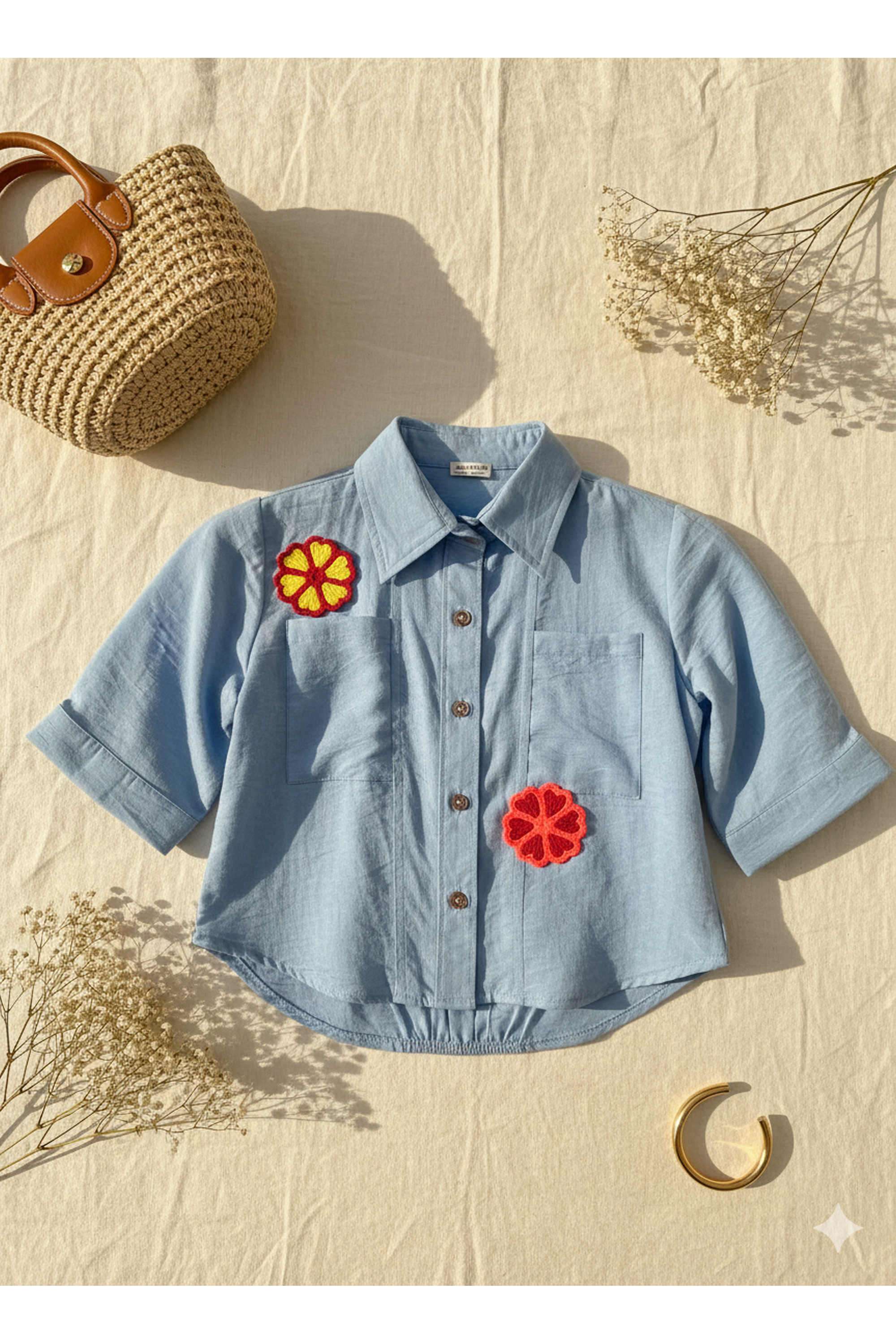 Solid-Cotton-Girls-Shirt