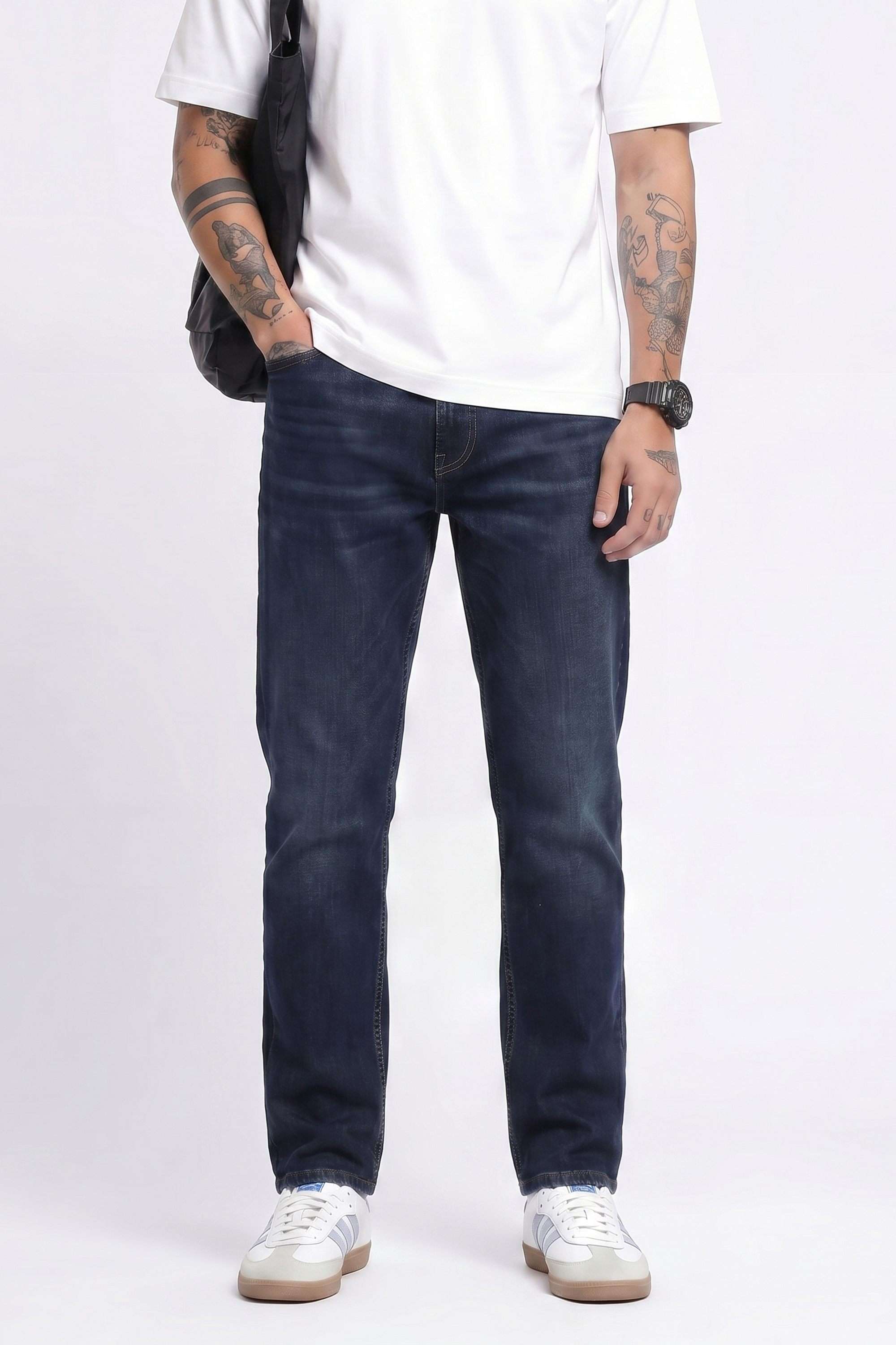 Dark-Wash-Cotton-Slim-Fit-Men-s-Jeans