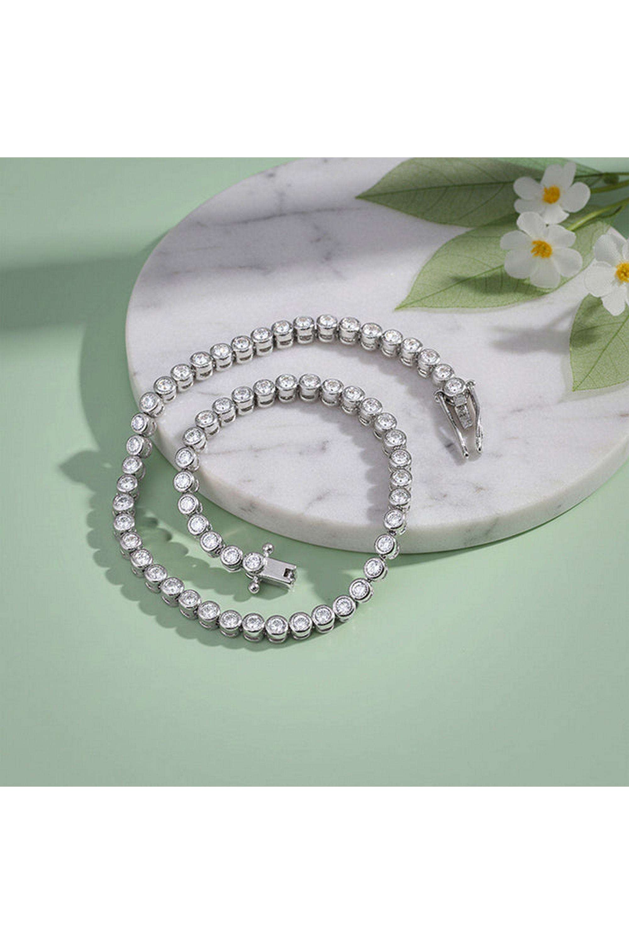 Silver-Glow-Up-Tennis-Bracelet-For-Women