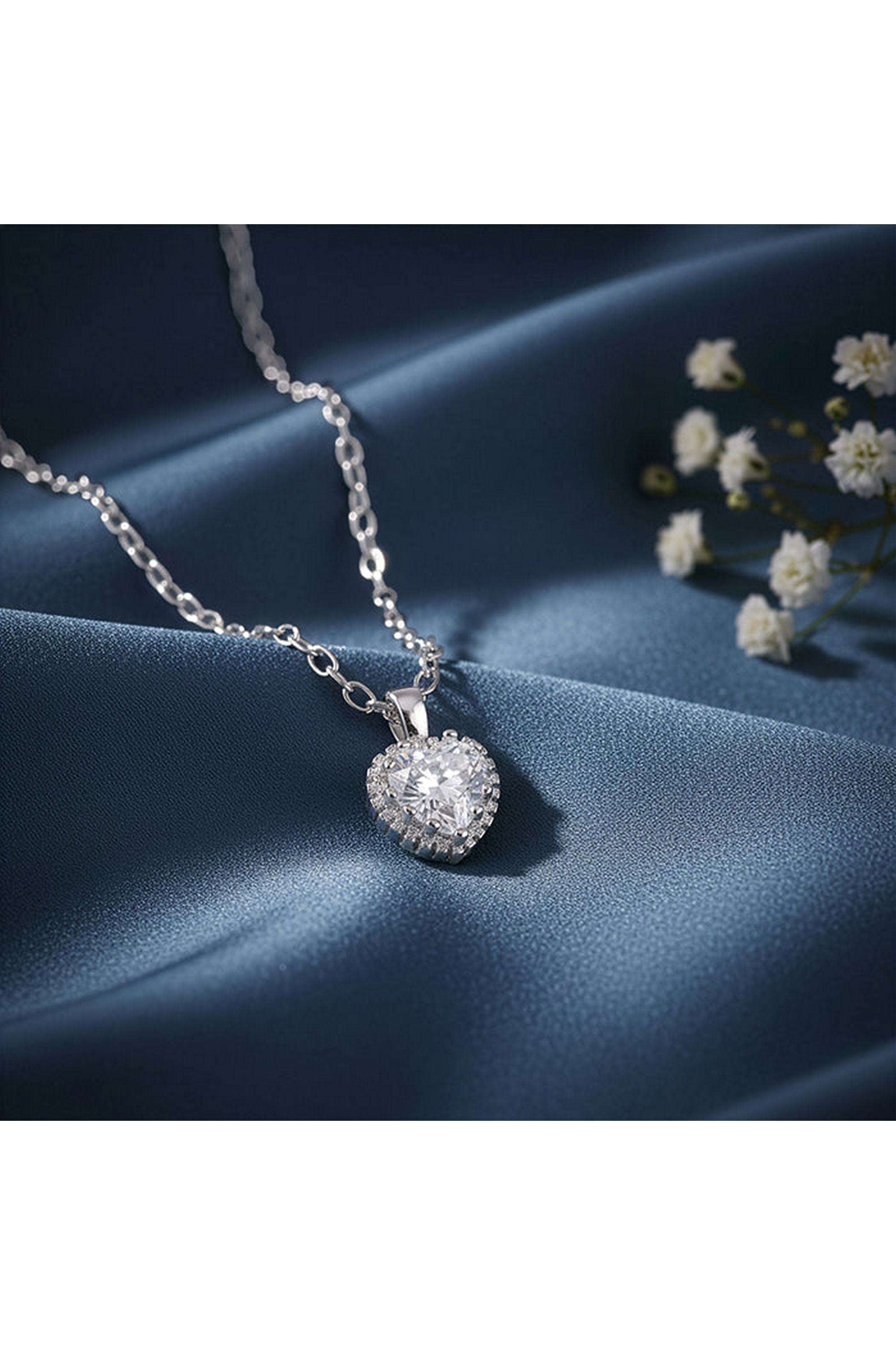Silver-4Ever-Pendant-With-Link-Chain-For-Women