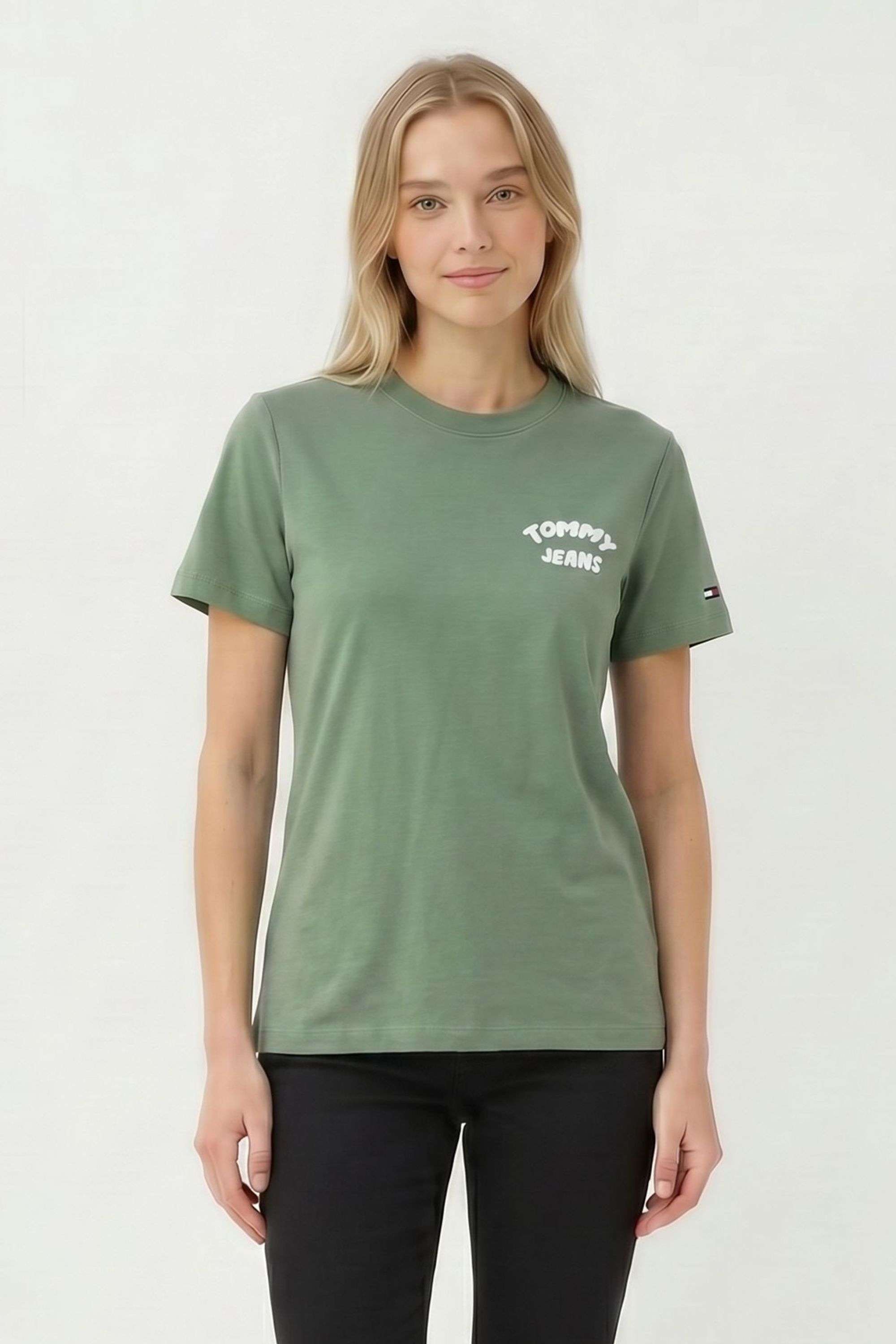 tommy hilfiger Solid Blended Fabric Round Neck Women's T-Shirt-picture-33