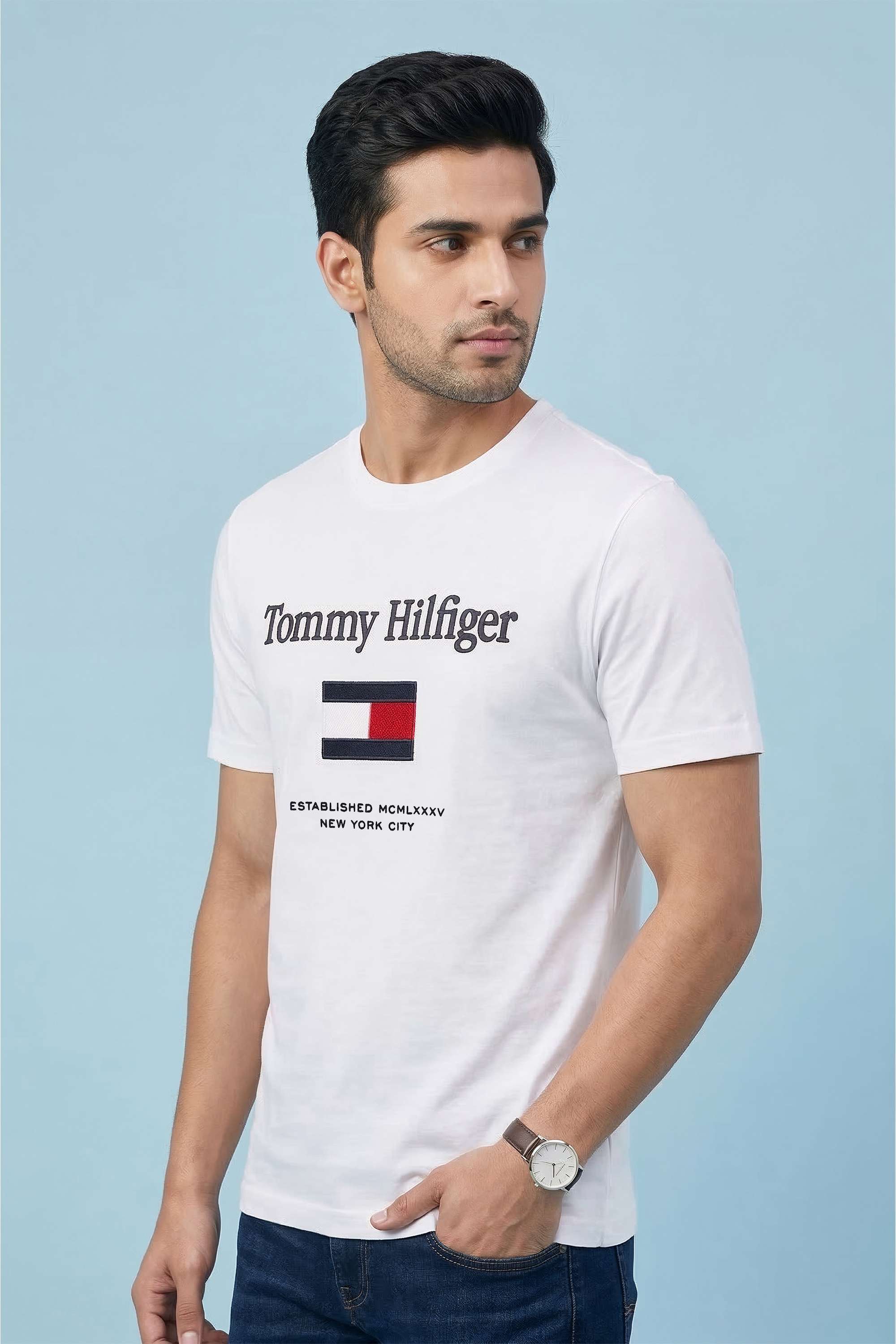 Solid-Cotton-Regular-Fit-Men-s-T-Shirt