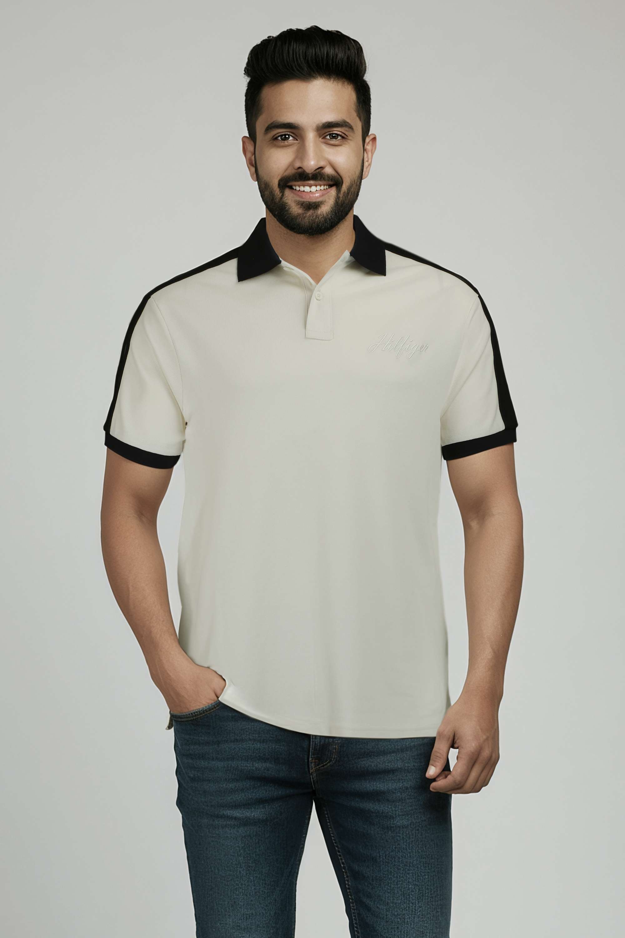 Solid-Cotton-Relaxed-Fit-Men-s-T-Shirt