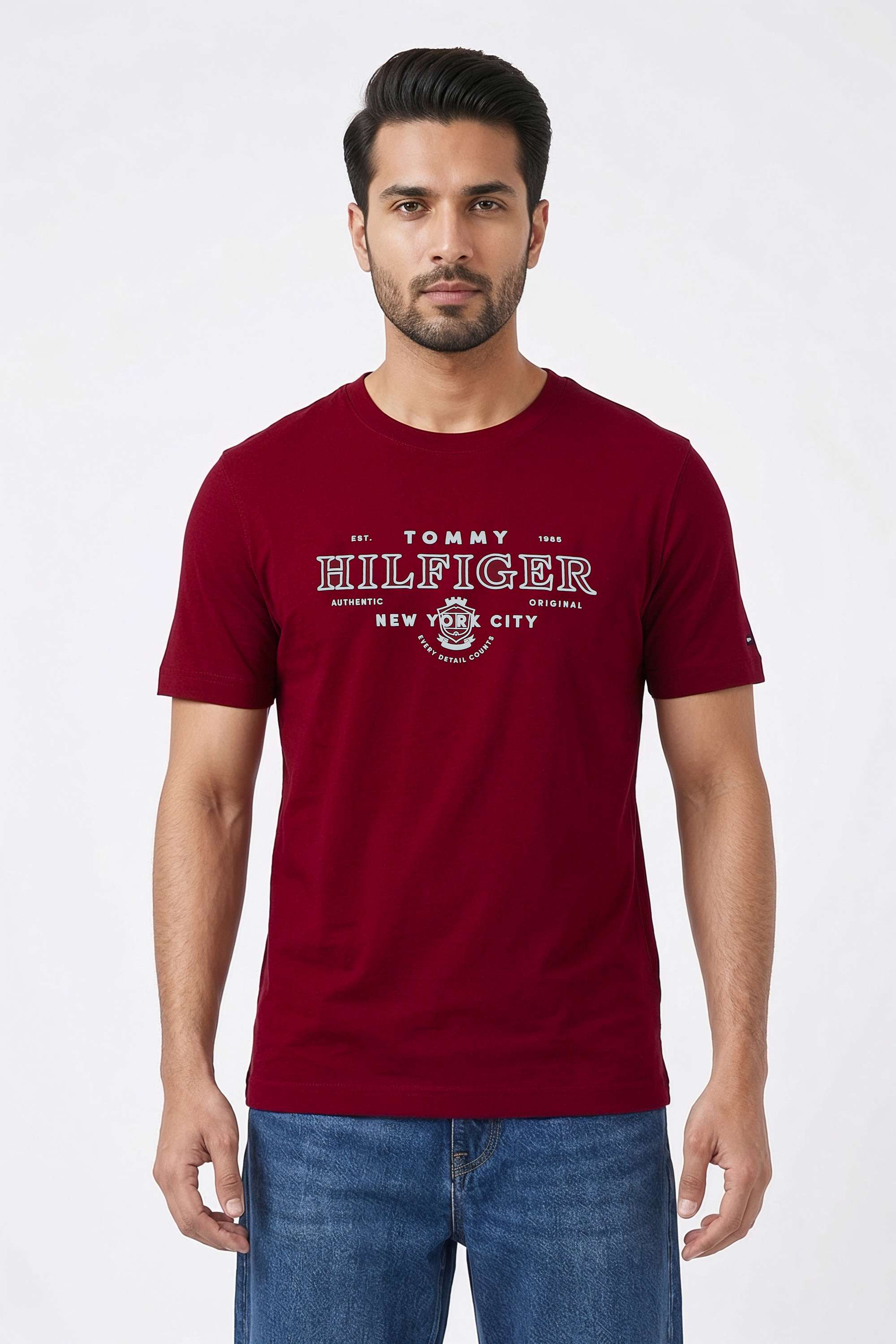 Solid-Cotton-Regular-Fit-Men-s-T-Shirt