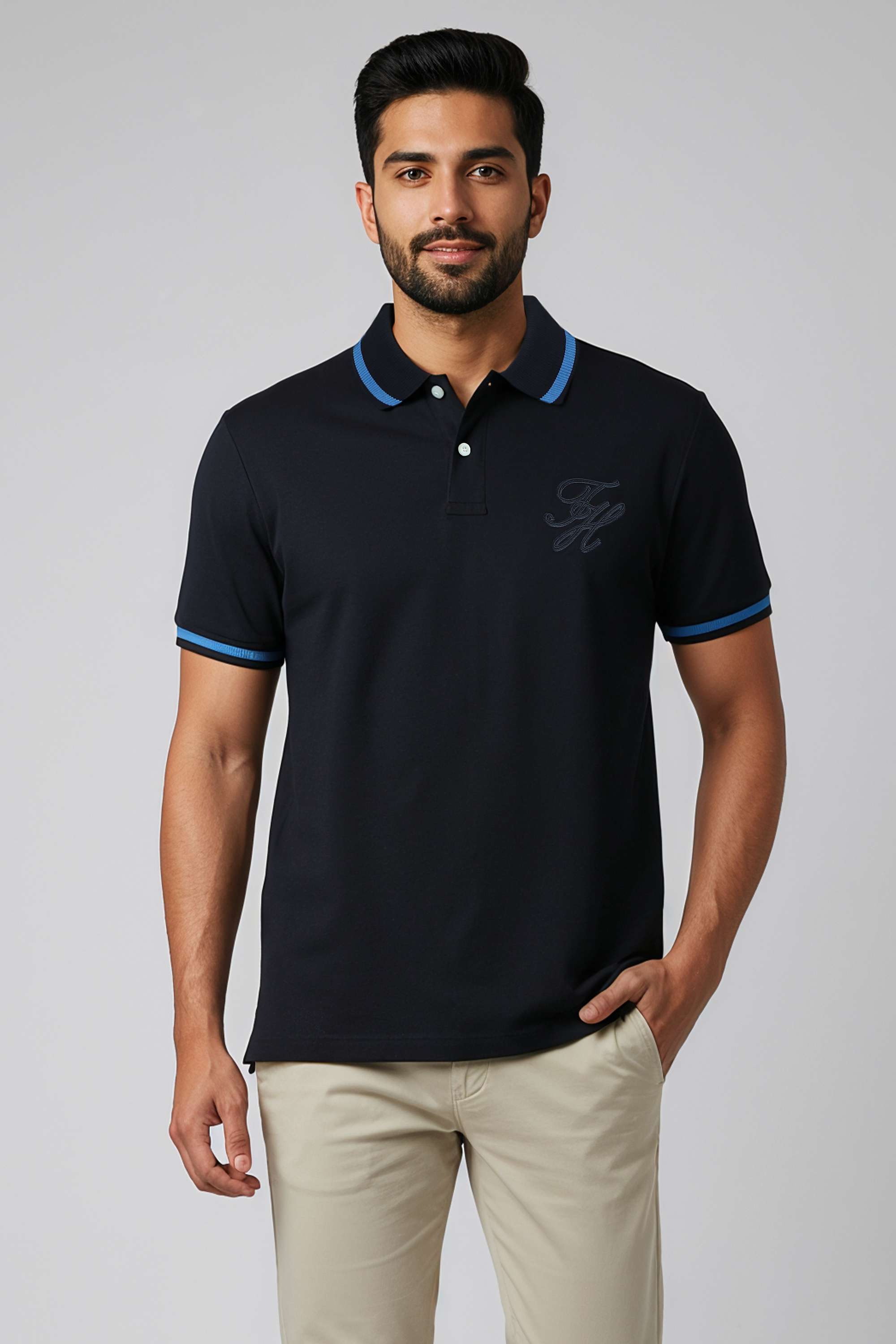 Solid-Cotton-Regular-Fit-Men-s-T-Shirt