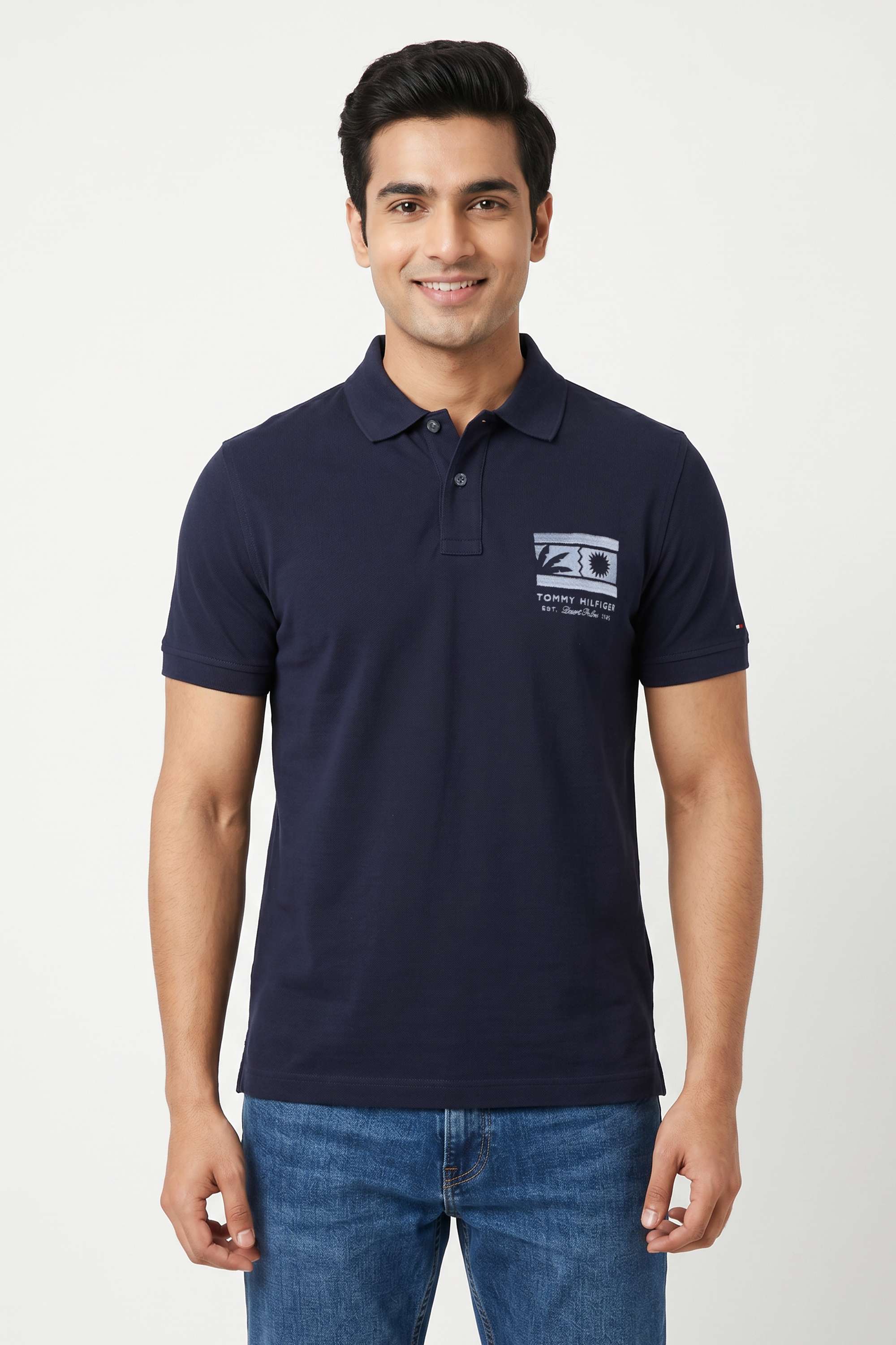 Solid-Cotton-Blend-Regular-Fit-Men-s-T-Shirt