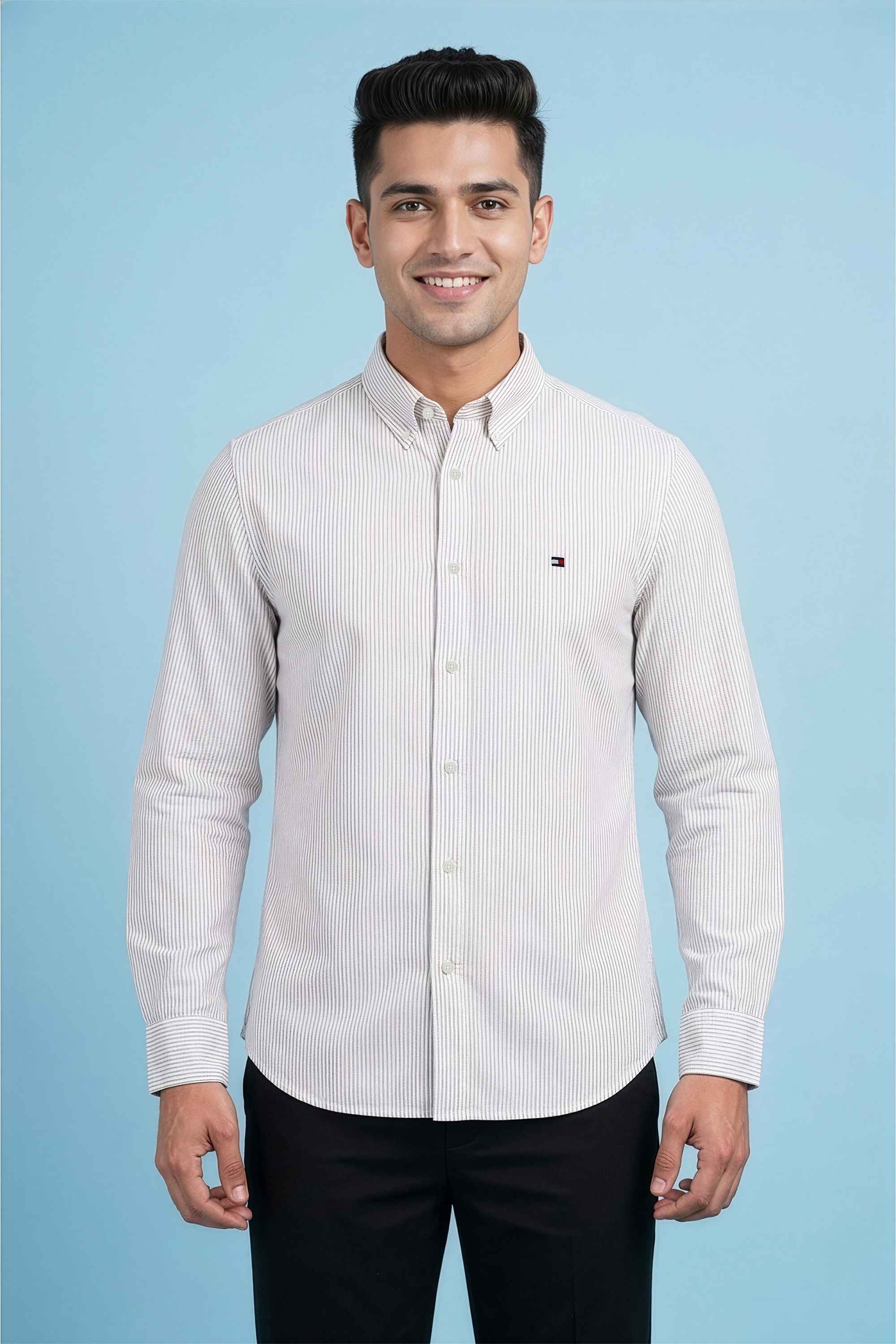 Stripes-Cotton-Regular-Fit-Men-s-Casual-Wear-Shirt