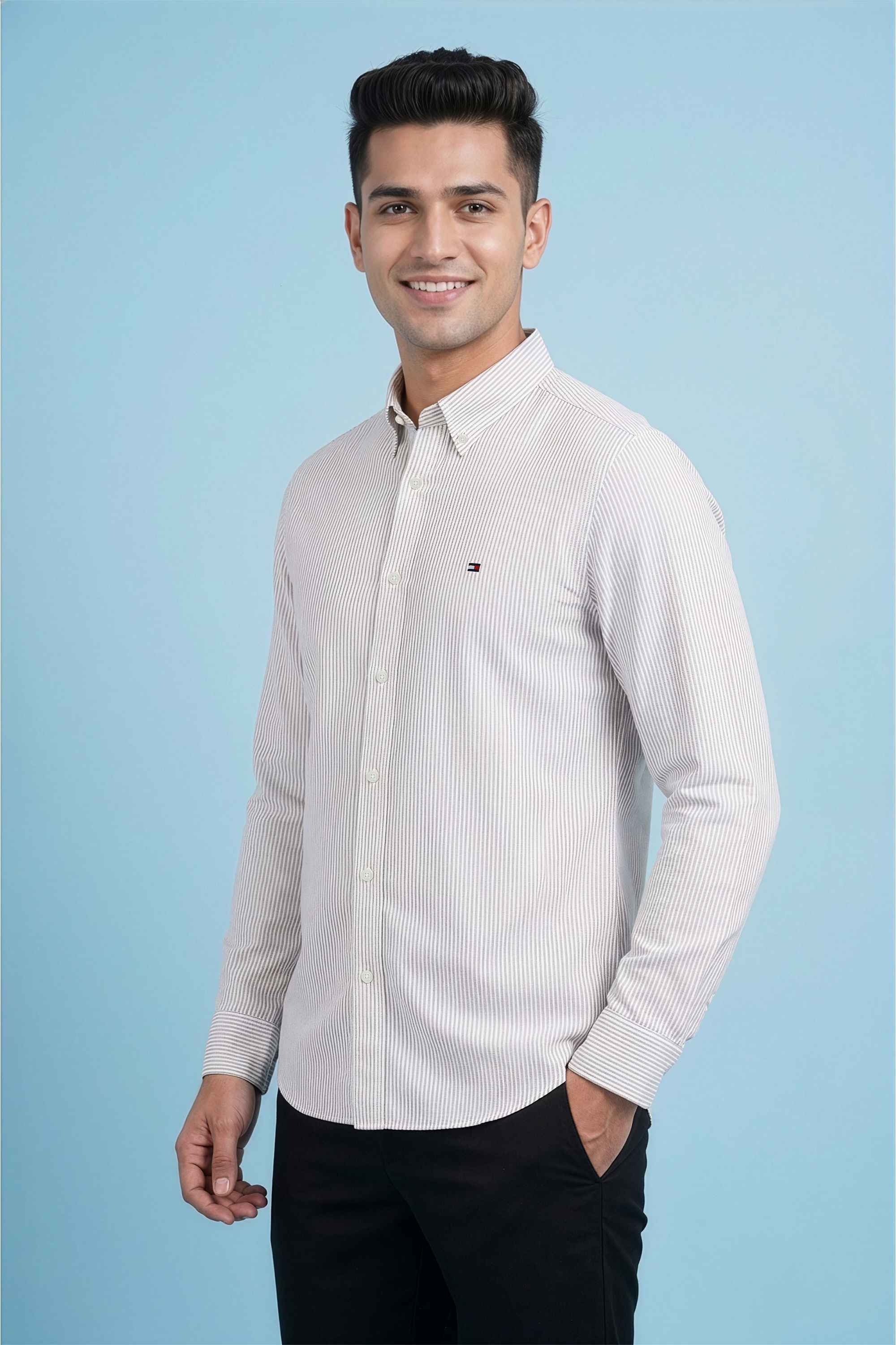 Stripes-Cotton-Regular-Fit-Men-s-Casual-Wear-Shirt
