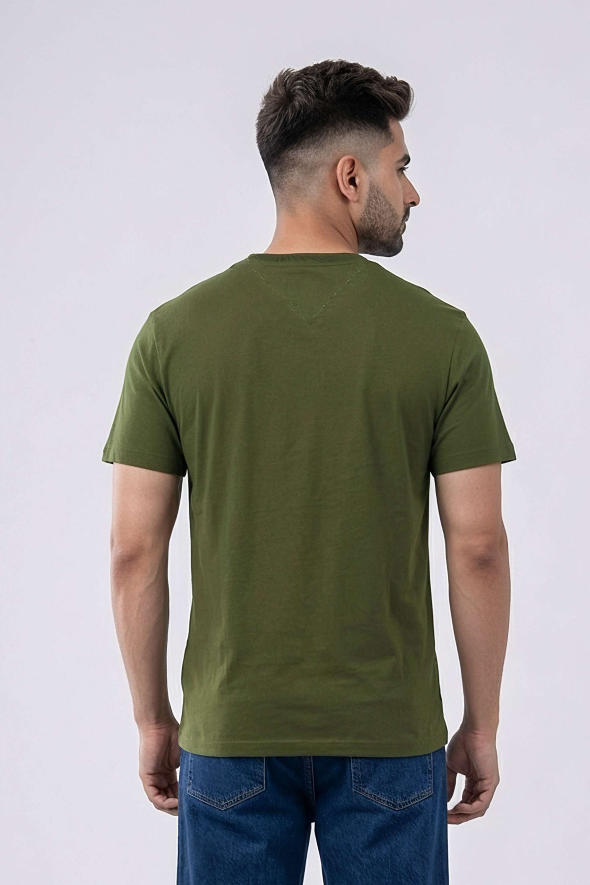 Solid-Cotton-Slim-Fit-Men-s-T-Shirt