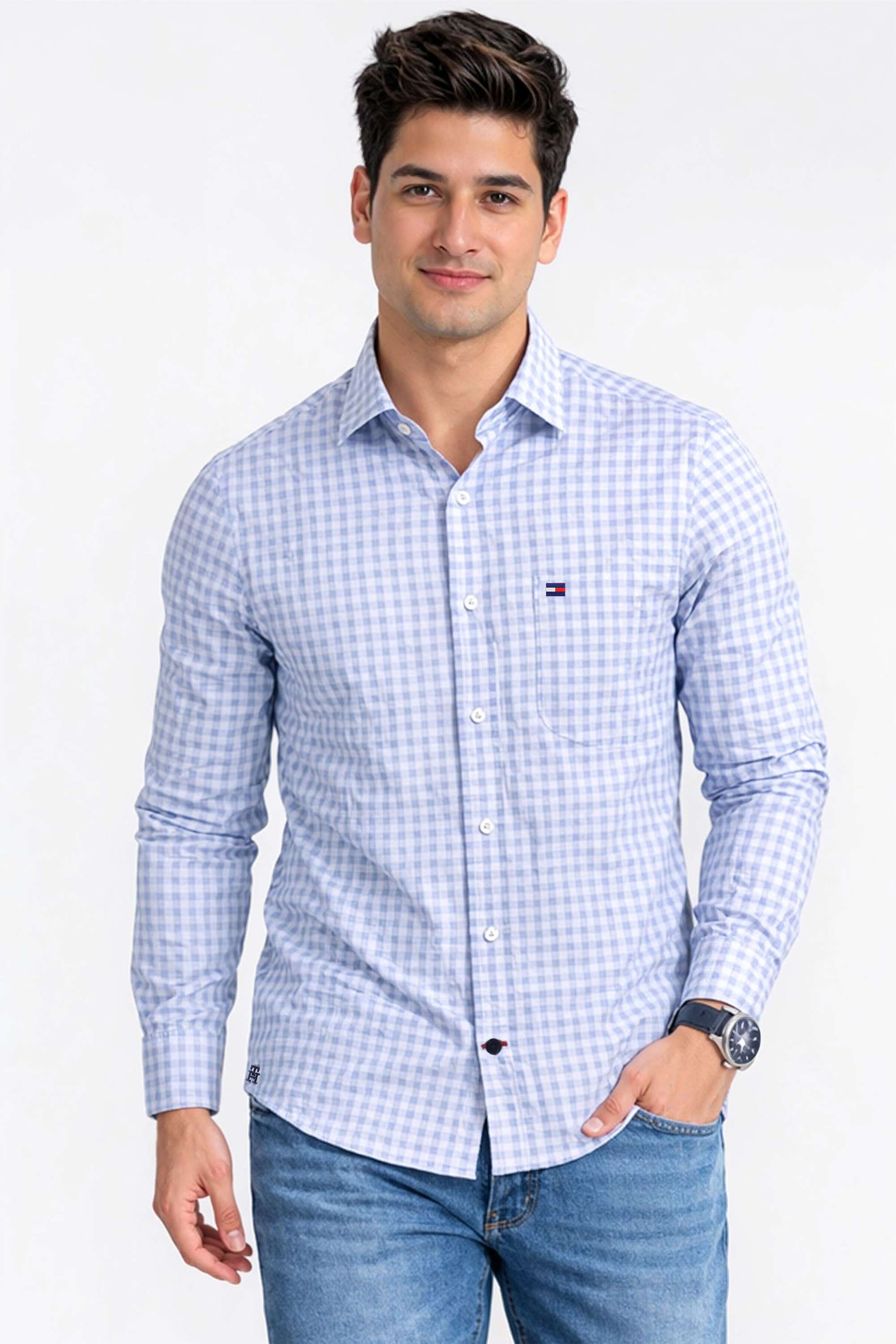 Checks-Cotton-Regular-Fit-Men-s-Casual-Wear-Shirt