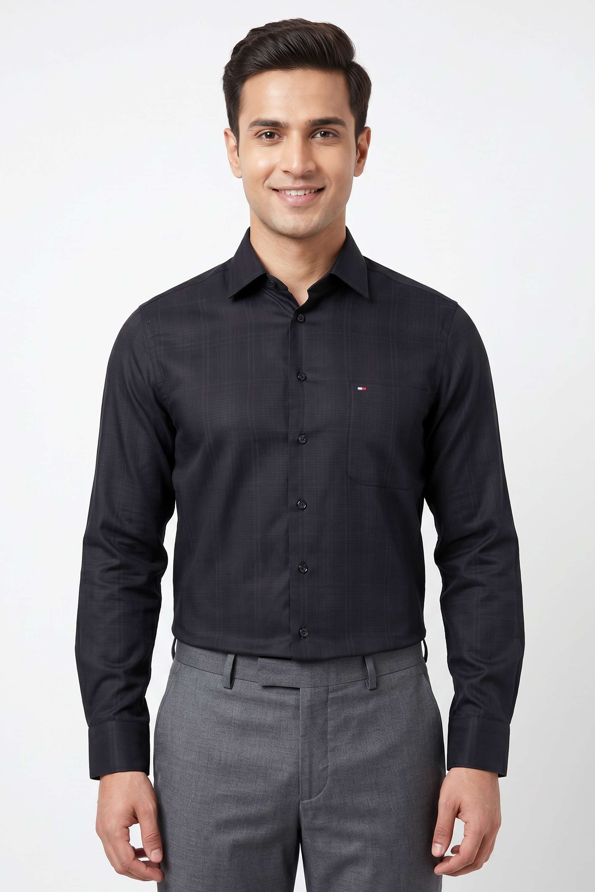 Checks-Cotton-Regular-Fit-Men-s-Formal-Wear-Shirt