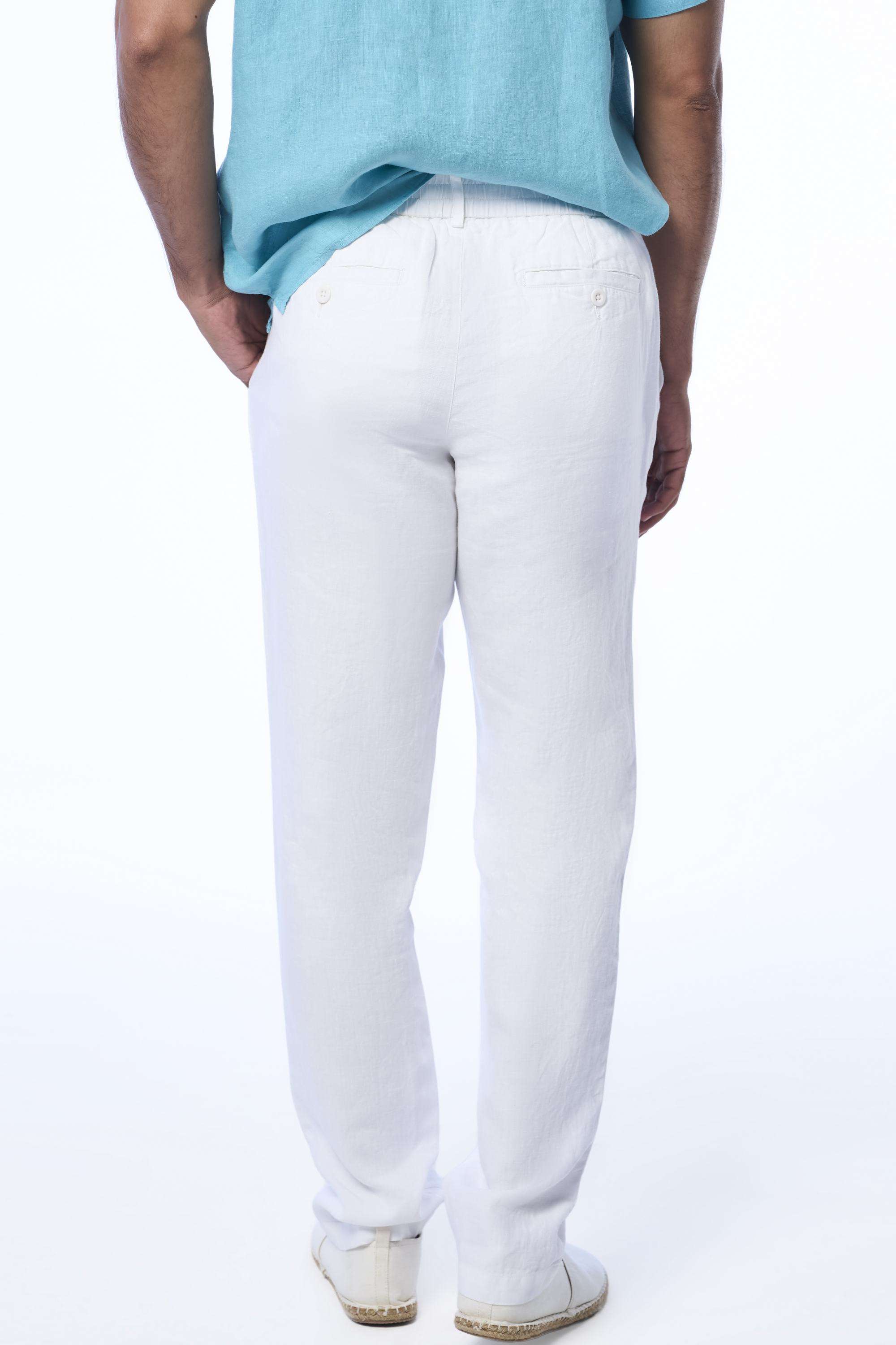 Solid-Linen-Slim-Fit-Men-s-Casual-Trousers