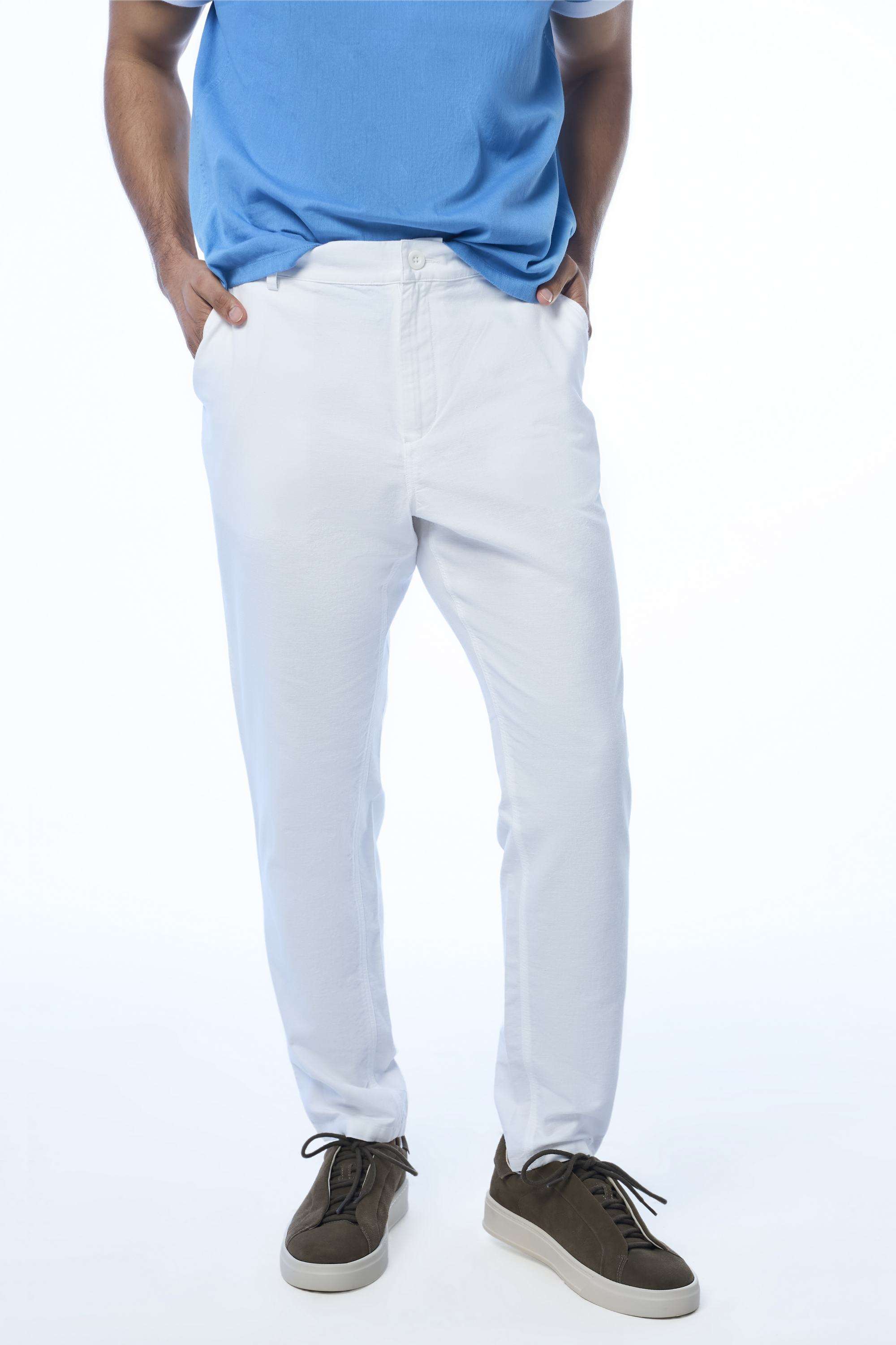 Solid-Khadi-Cotton-Slim-Fit-Men-s-Casual-Trousers