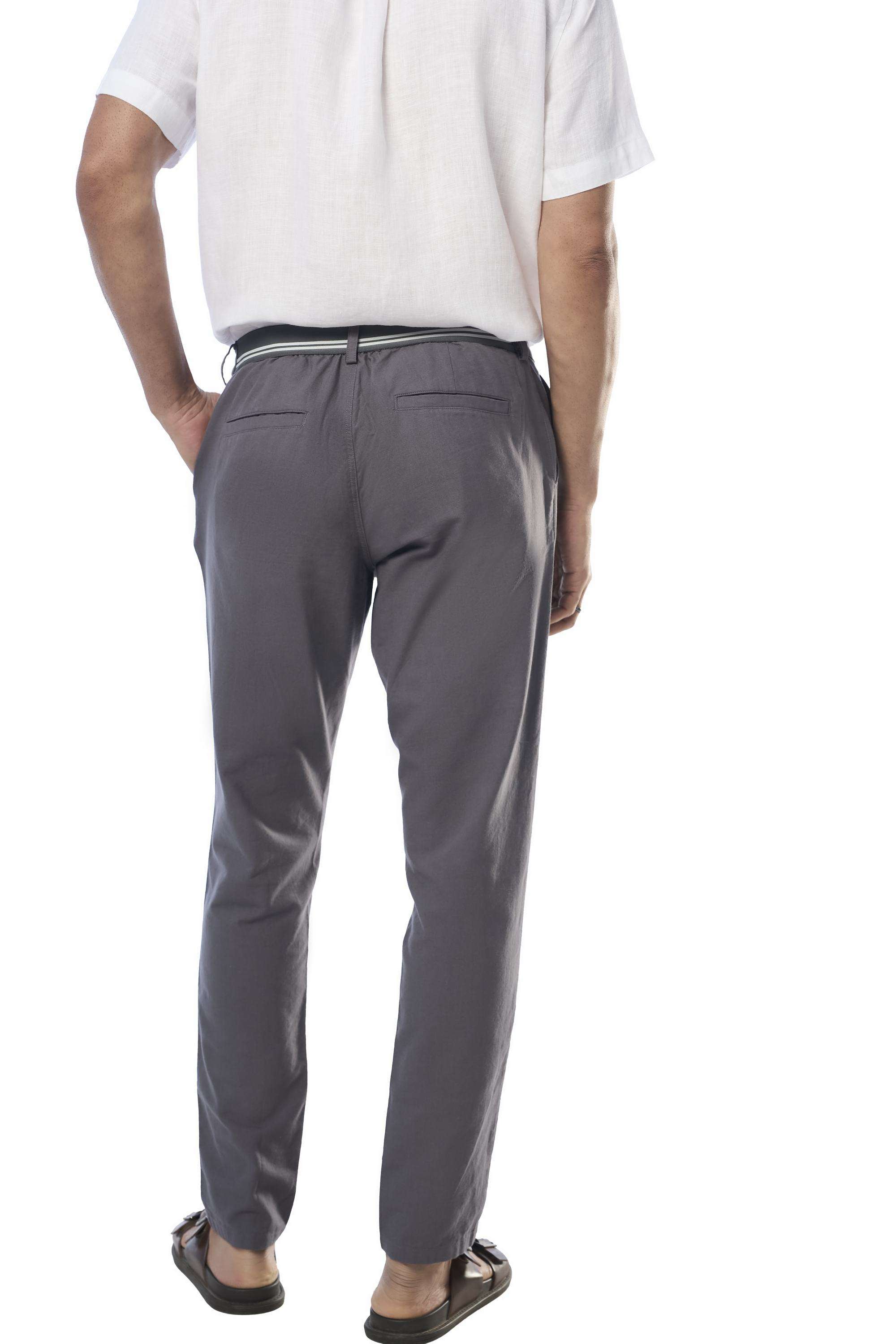Solid-Khadi-Cotton-Slim-Fit-Men-s-Casual-Trousers