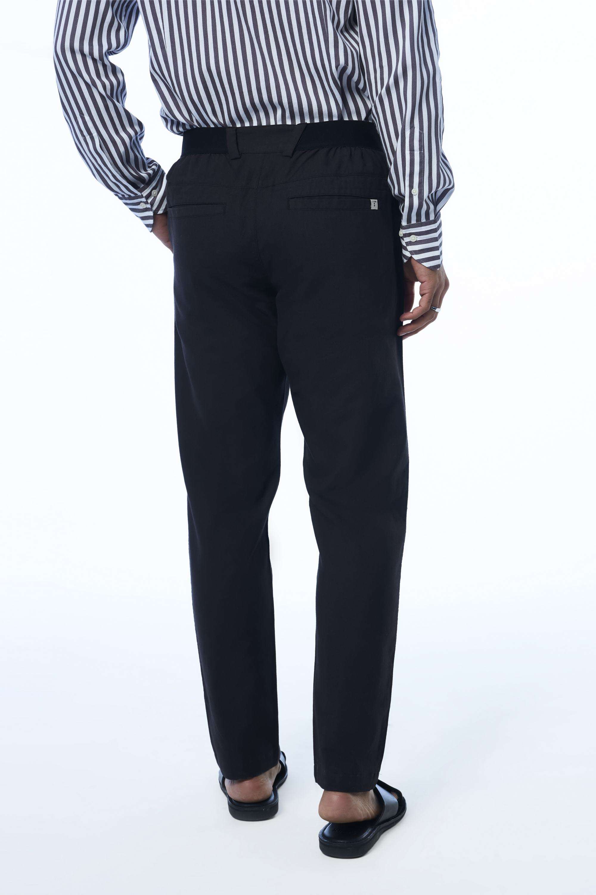 Solid-Khadi-Cotton-Slim-Fit-Men-s-Casual-Trousers