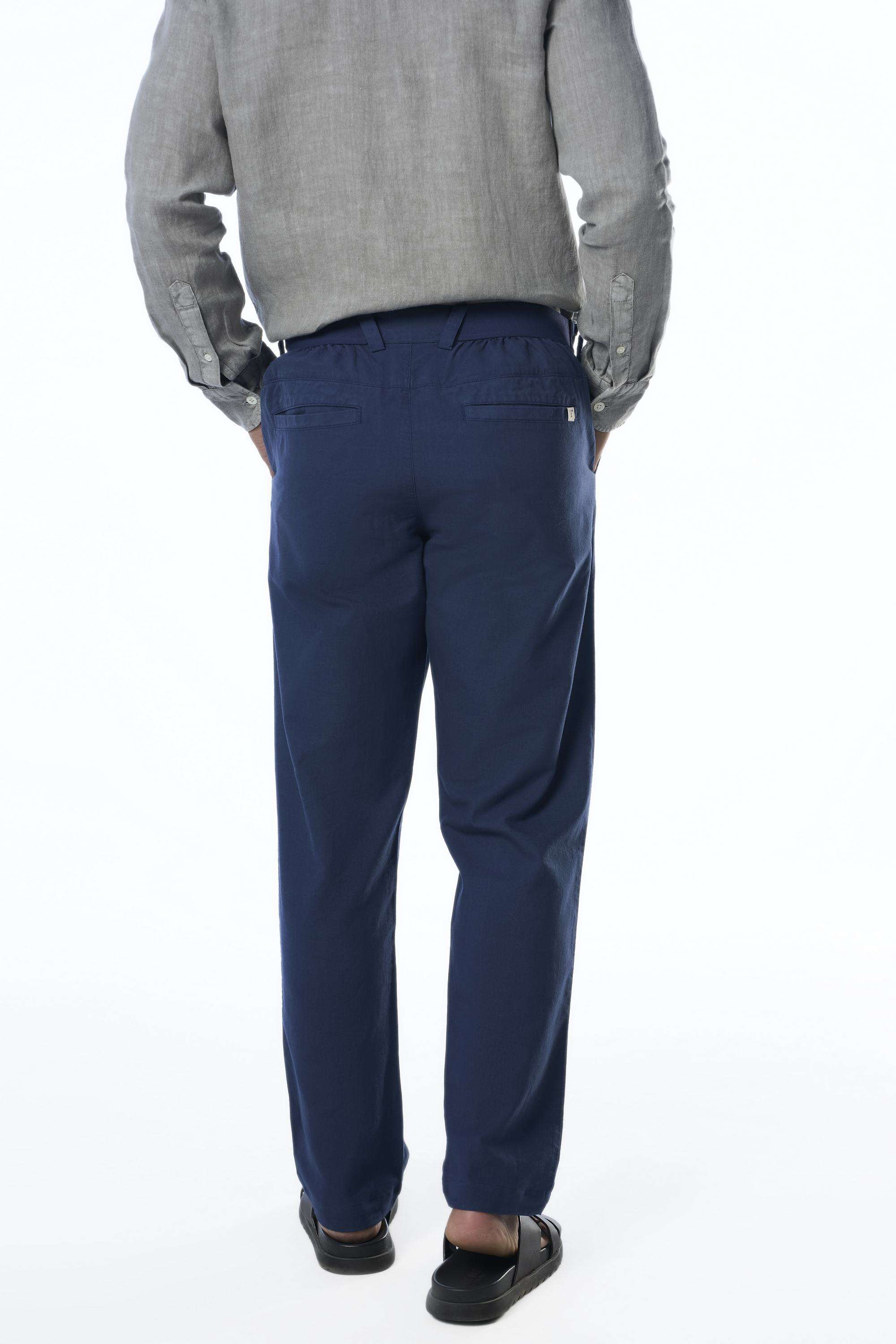 Solid-Khadi-Cotton-Slim-Fit-Men-s-Casual-Trousers