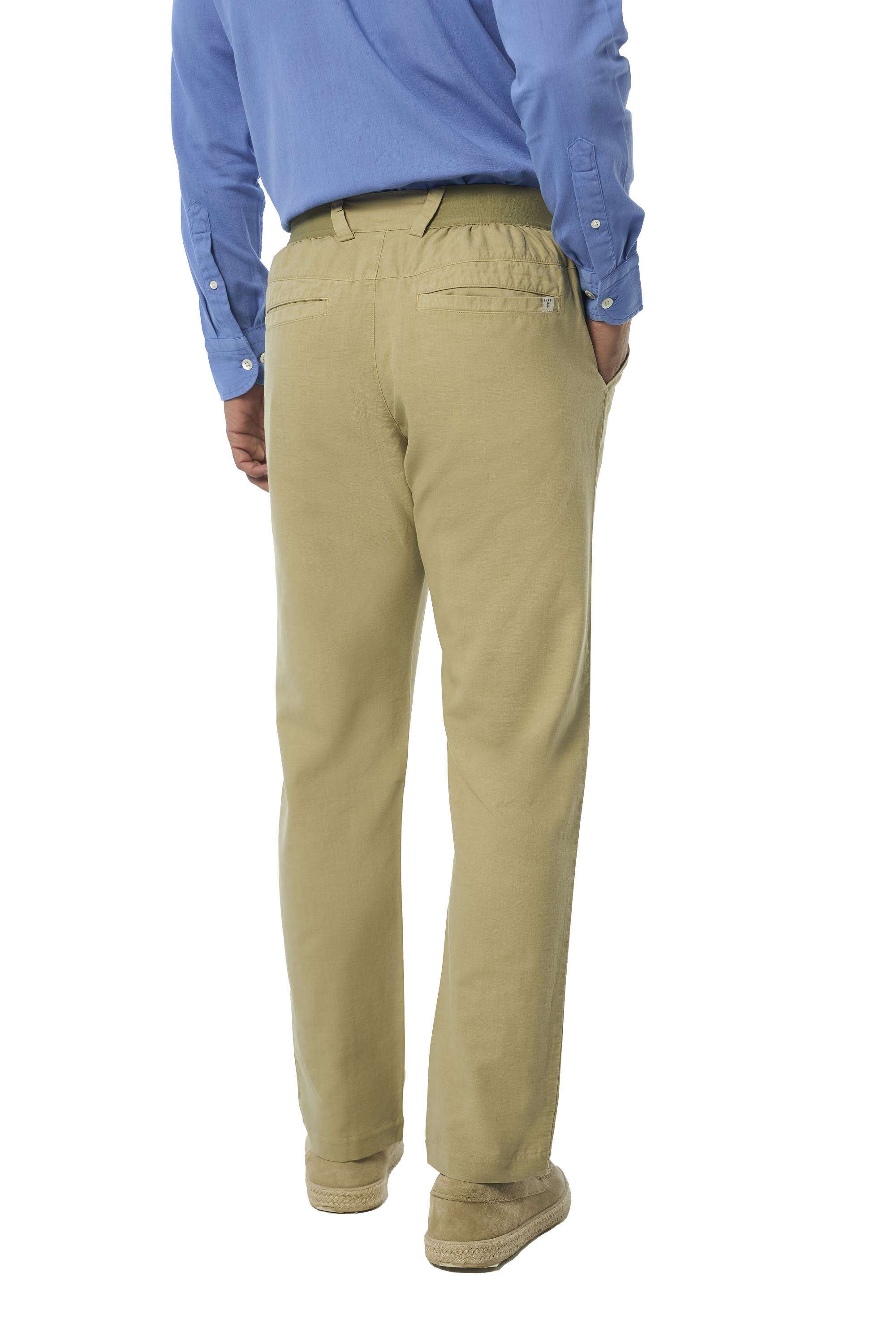 Solid-Khadi-Cotton-Slim-Fit-Men-s-Casual-Trousers