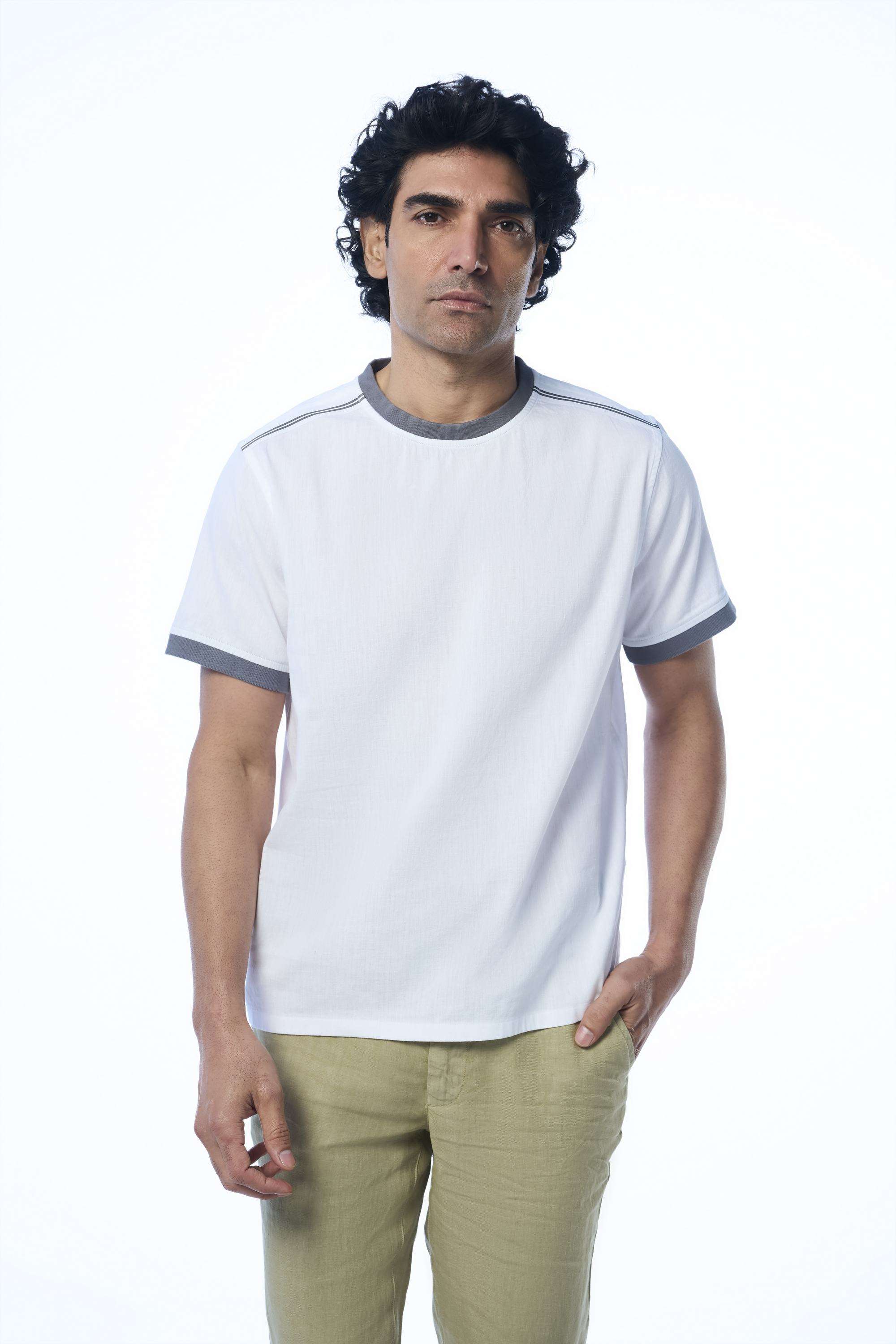 Solid-Khadi-Cotton-Round-Neck-Men-s-T-Shirt