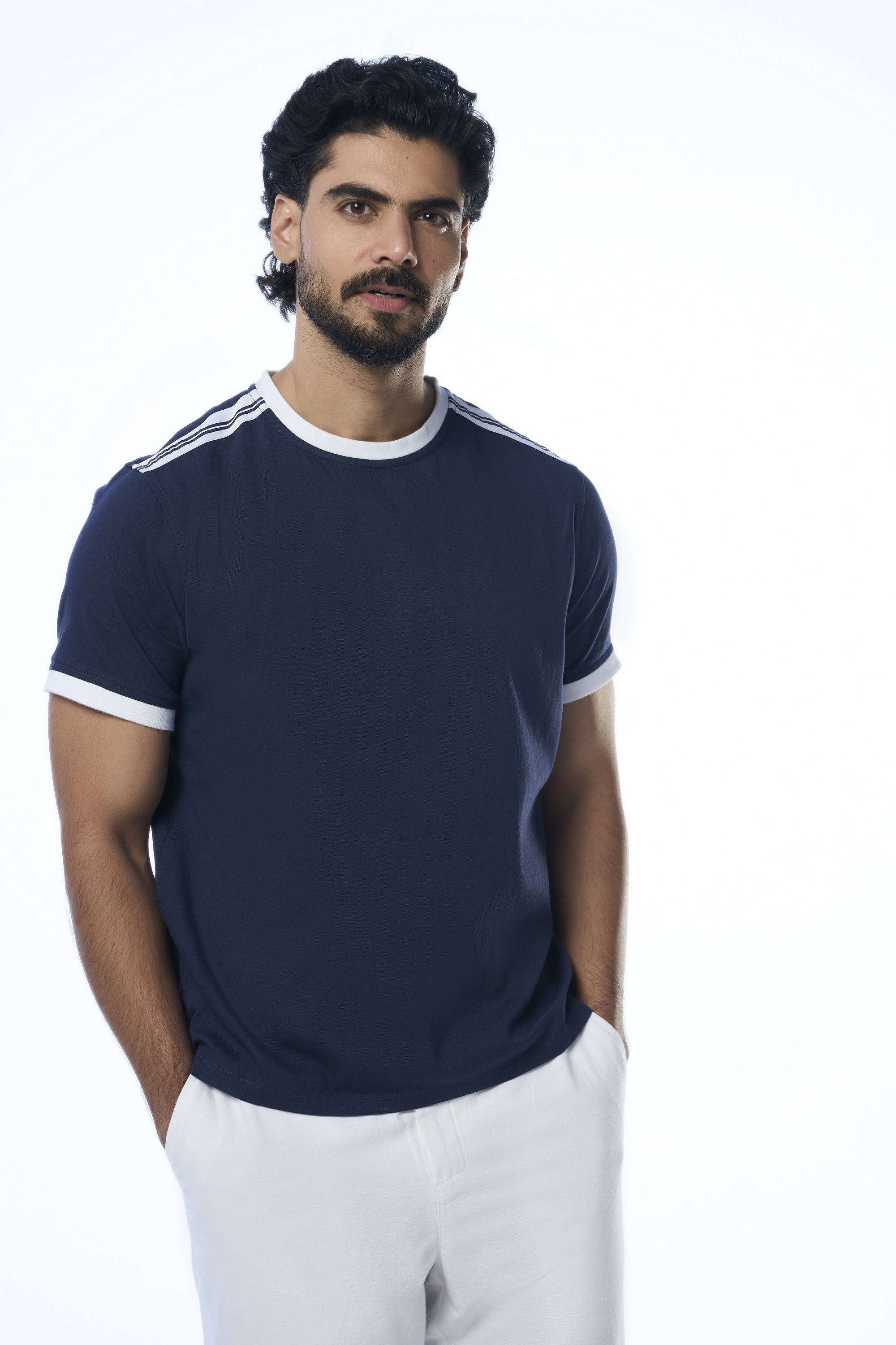 Solid-Khadi-Cotton-Round-Neck-Men-s-T-Shirt