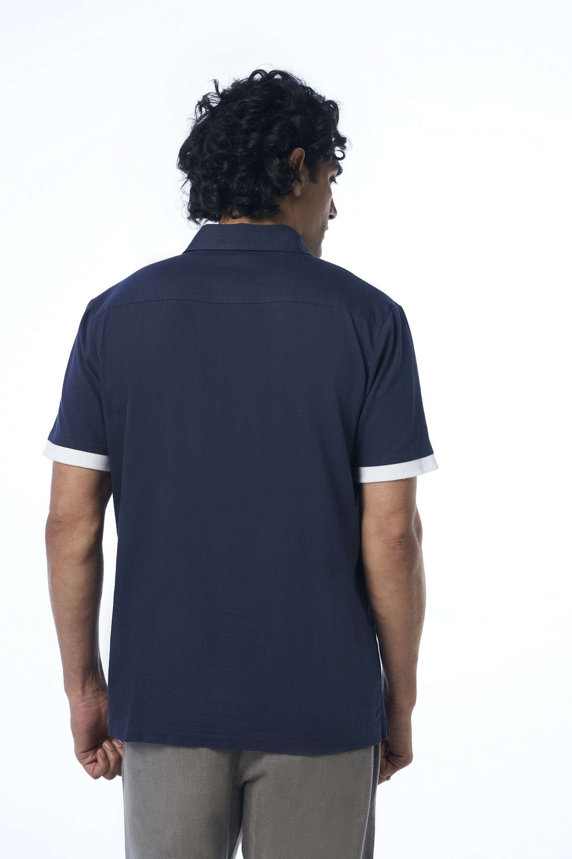 Solid-Khadi-Cotton-Polo-Men-s-T-Shirt