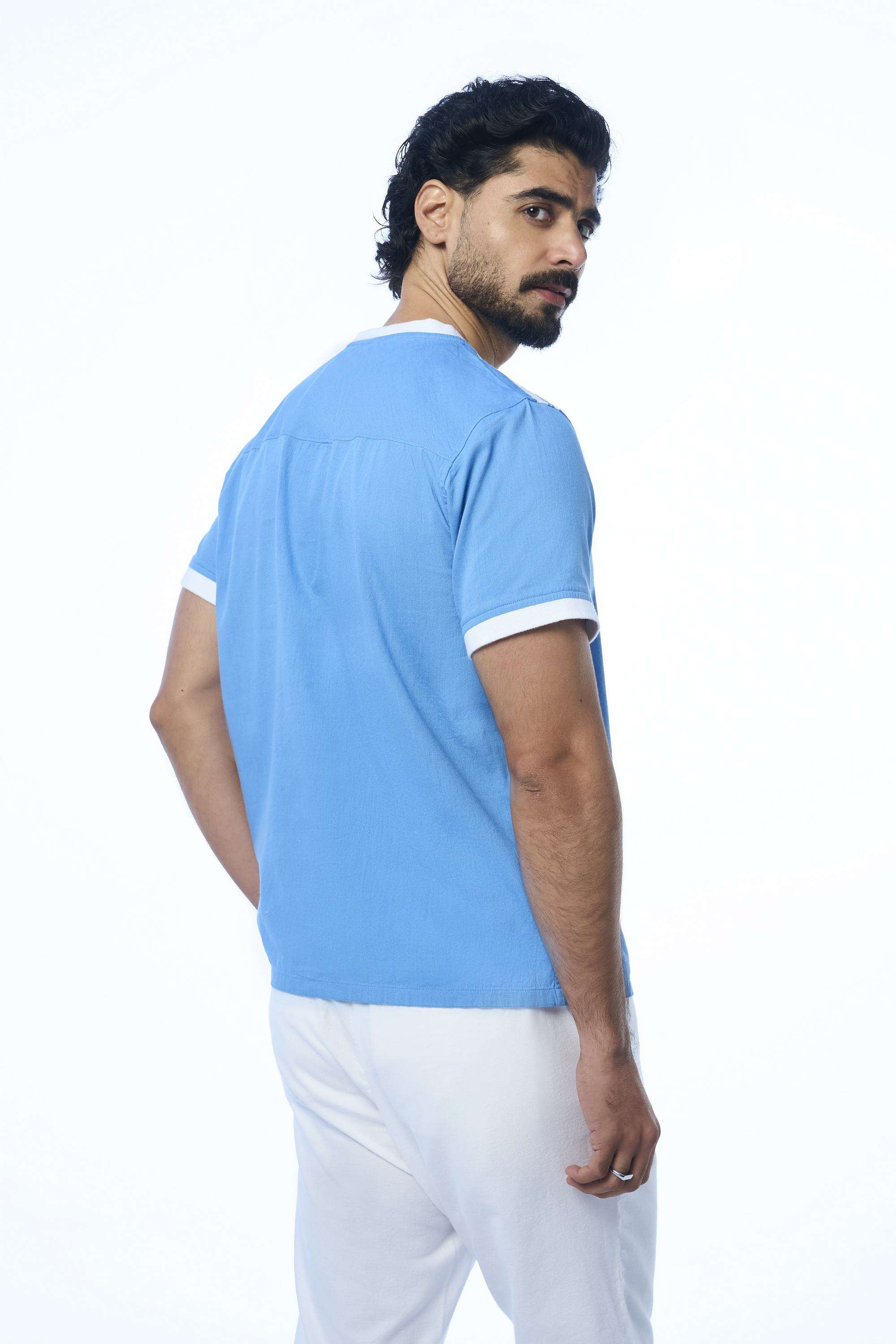 Solid-Khadi-Cotton-Round-Neck-Men-s-T-Shirt
