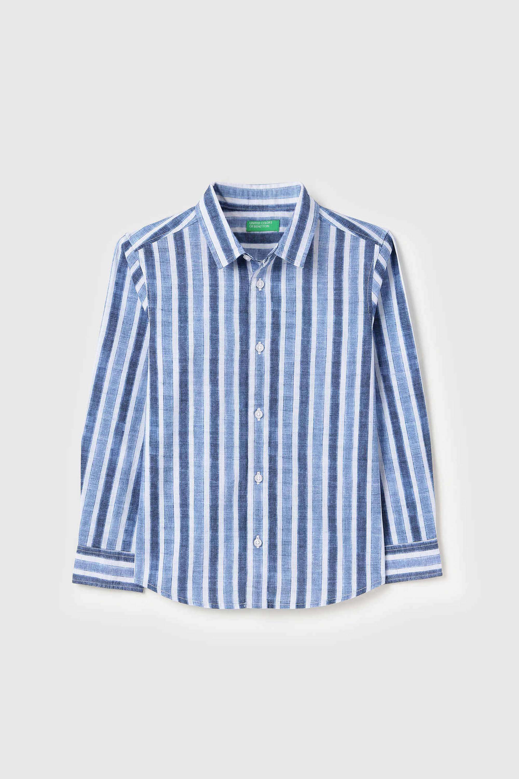 Stripes-Cotton-Collared-Boys-Shirt