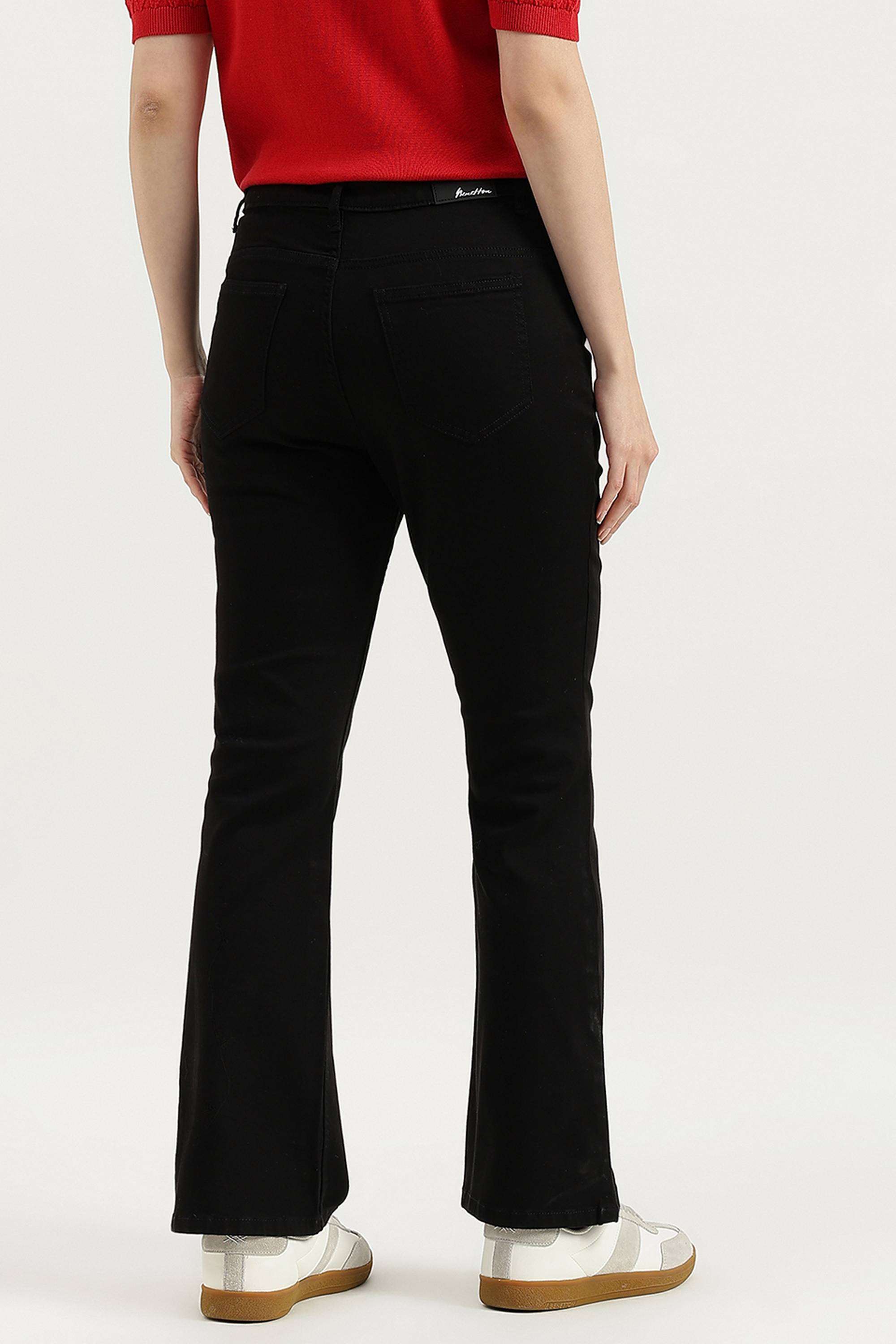 Solid-Bootcut-Fit-Blended-Fabric-Women-s-Casual-Wear-Jeans