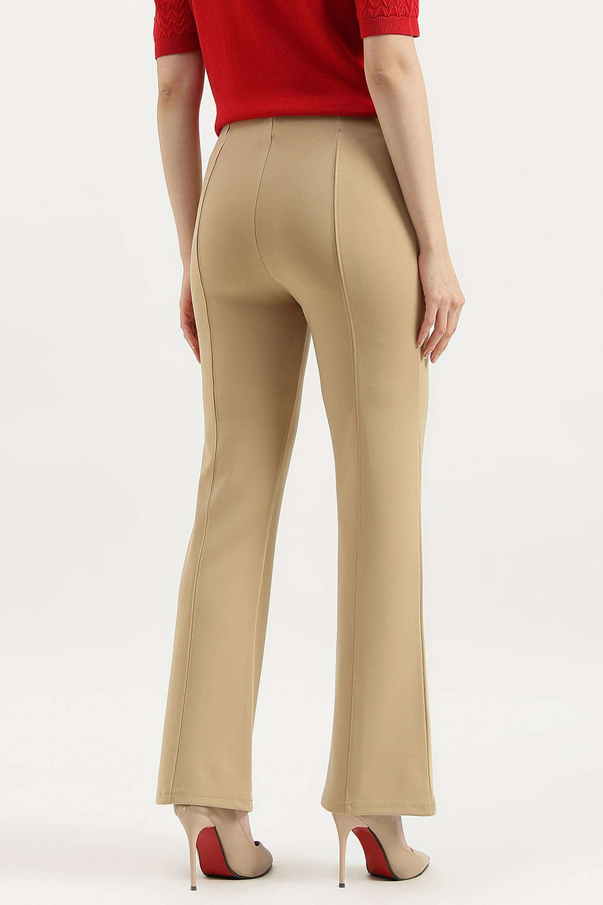 Solid-Blended-Fabric-Women-s-Casual-Wear-Pants