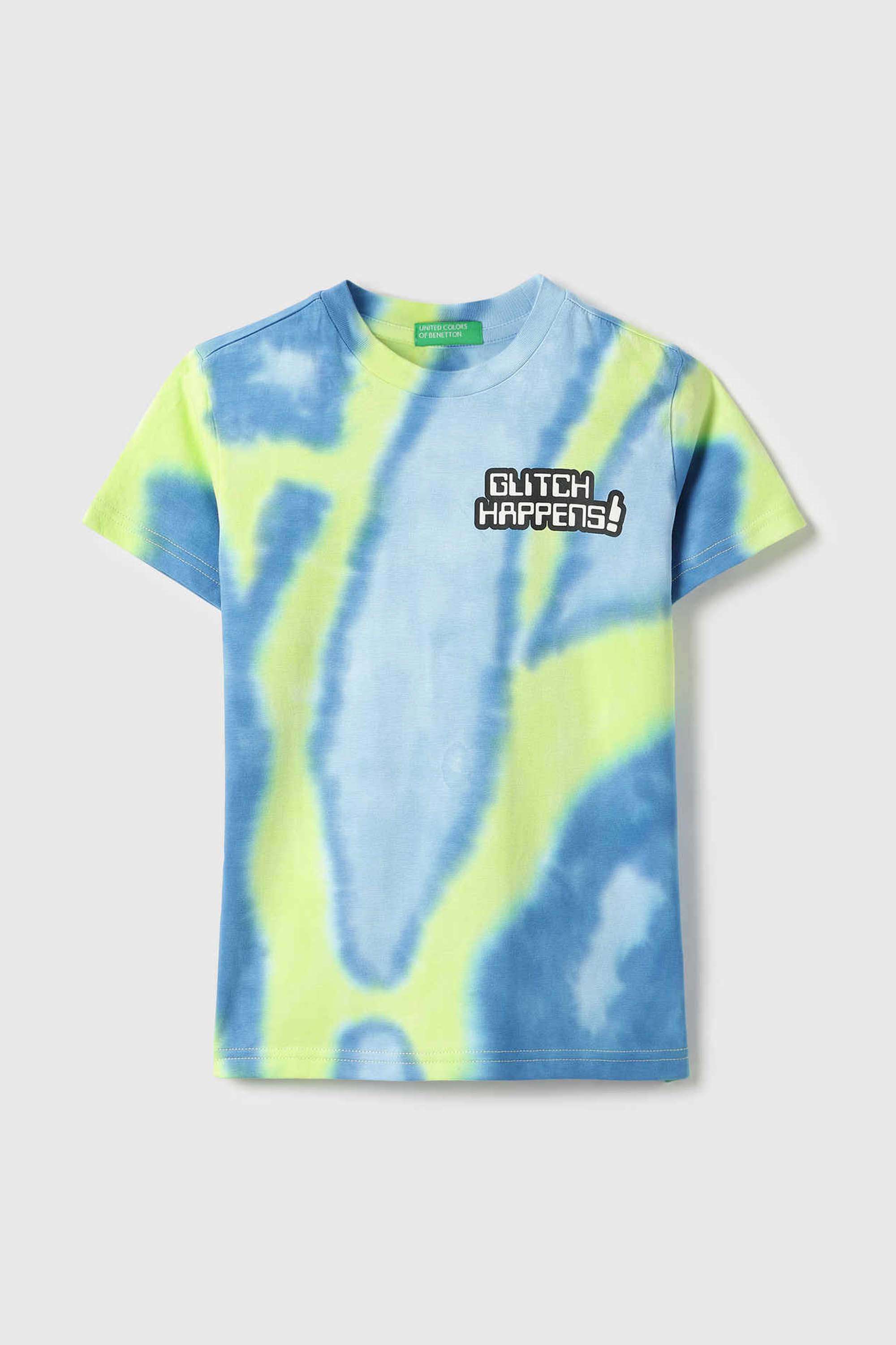 Tie-&-Dye-Cotton-Round-Neck-Boys-T-Shirt