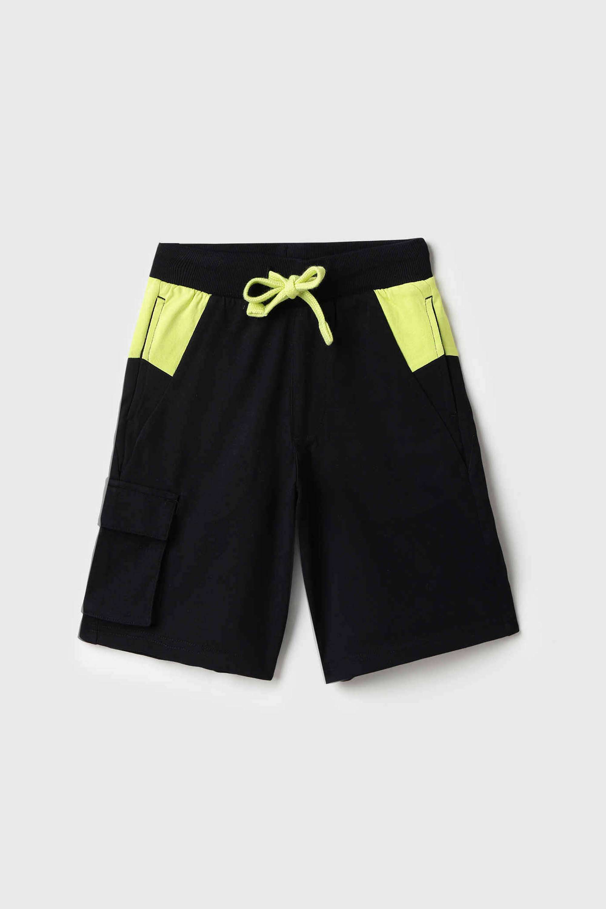 Solid-Cotton-Relaxed-Fit-Boys-Shorts