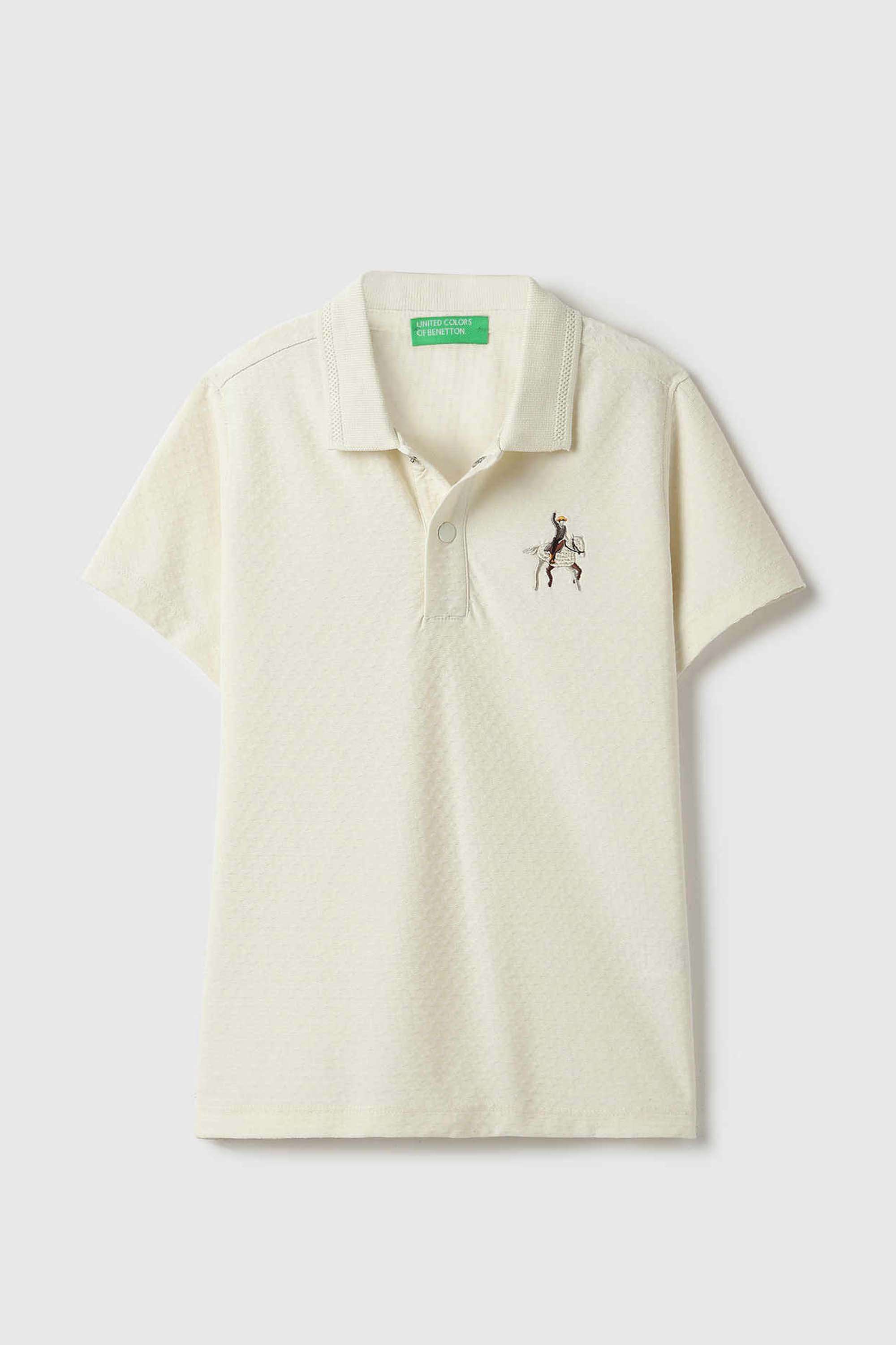 Textured-Cotton-Blend-Round-Neck-Boys-T-Shirt