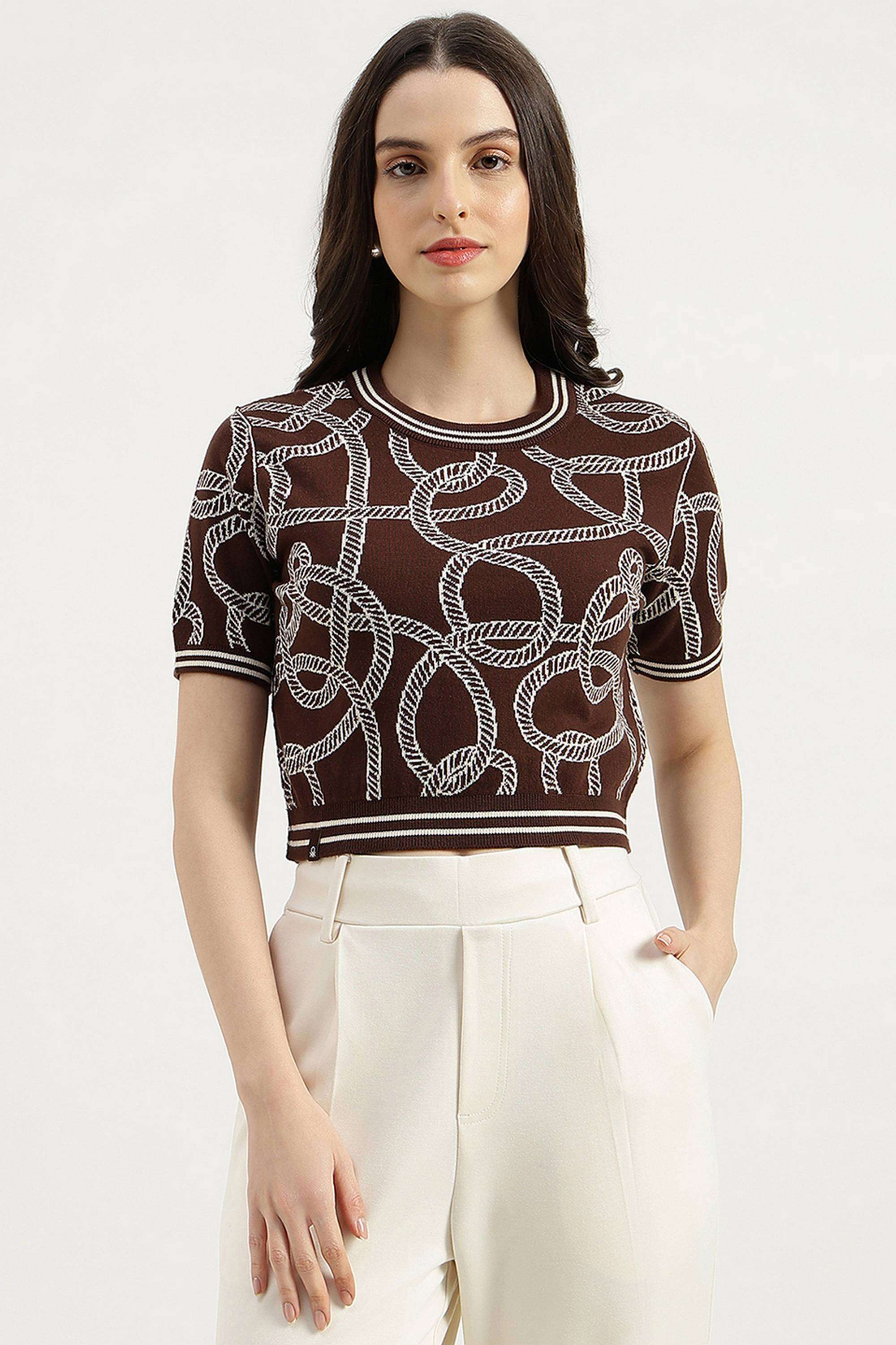 Printed-Cotton-Round-Neck-Women-s-Top