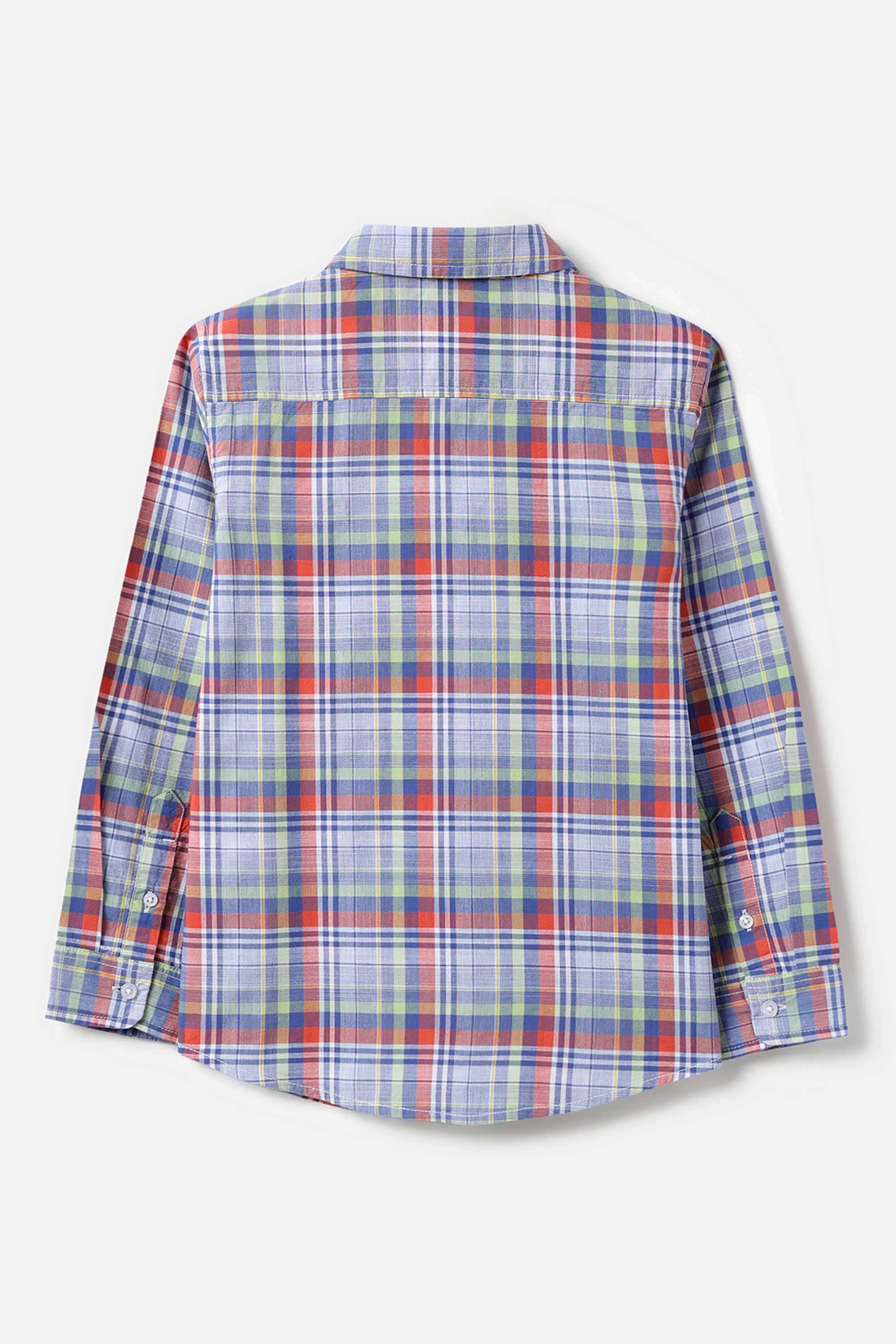 Checks-Lyocell-Collared-Boys-Shirt